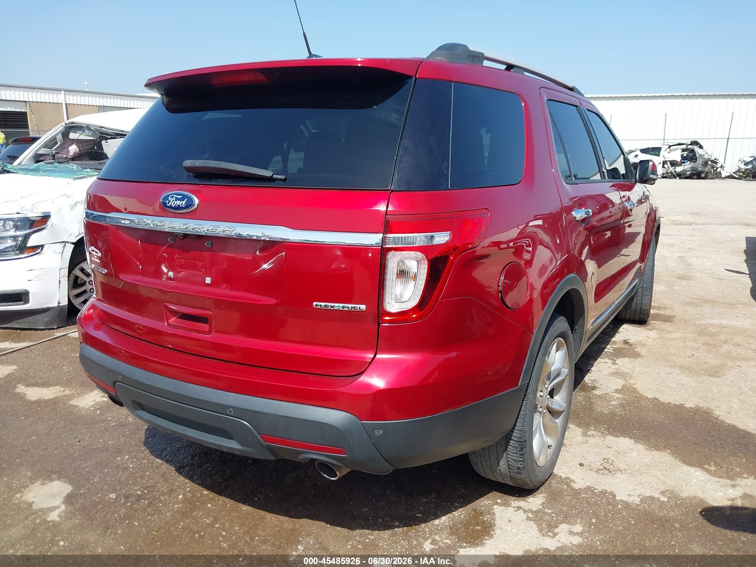2014 Ford Explorer Limited Red vin: 1FM5K7F85EGC35283