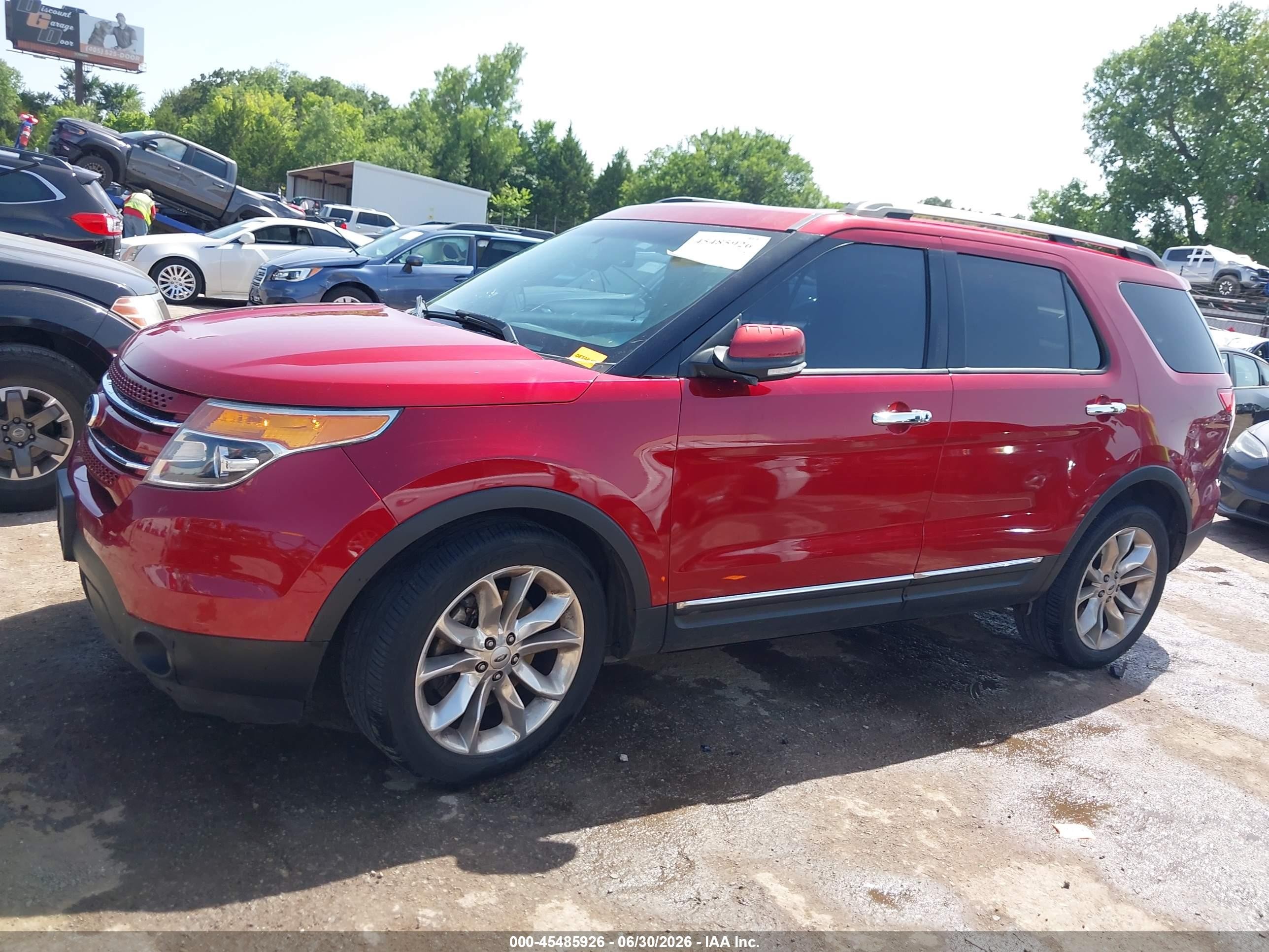 2014 Ford Explorer Limited Red vin: 1FM5K7F85EGC35283