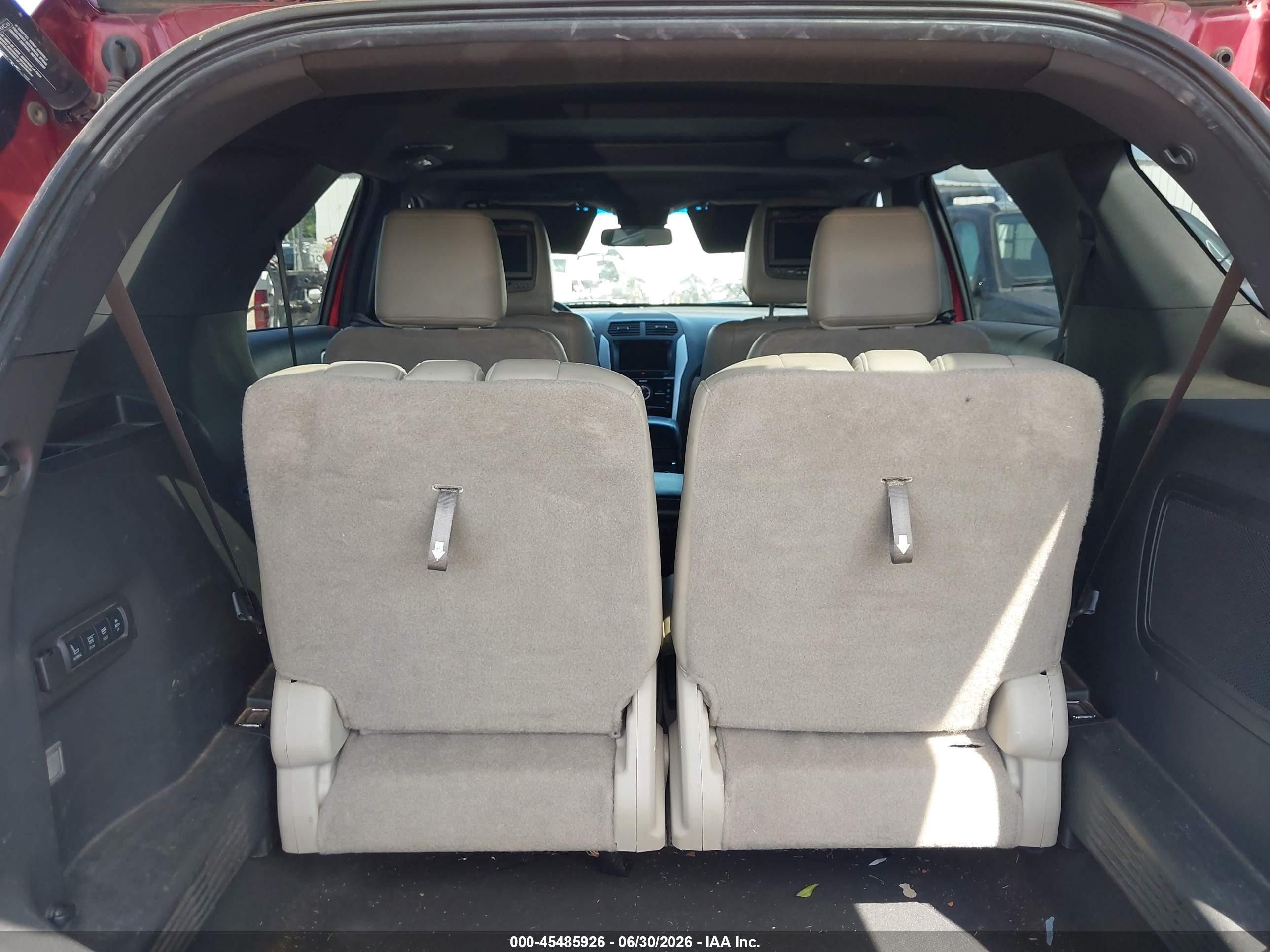 2014 Ford Explorer Limited Red vin: 1FM5K7F85EGC35283