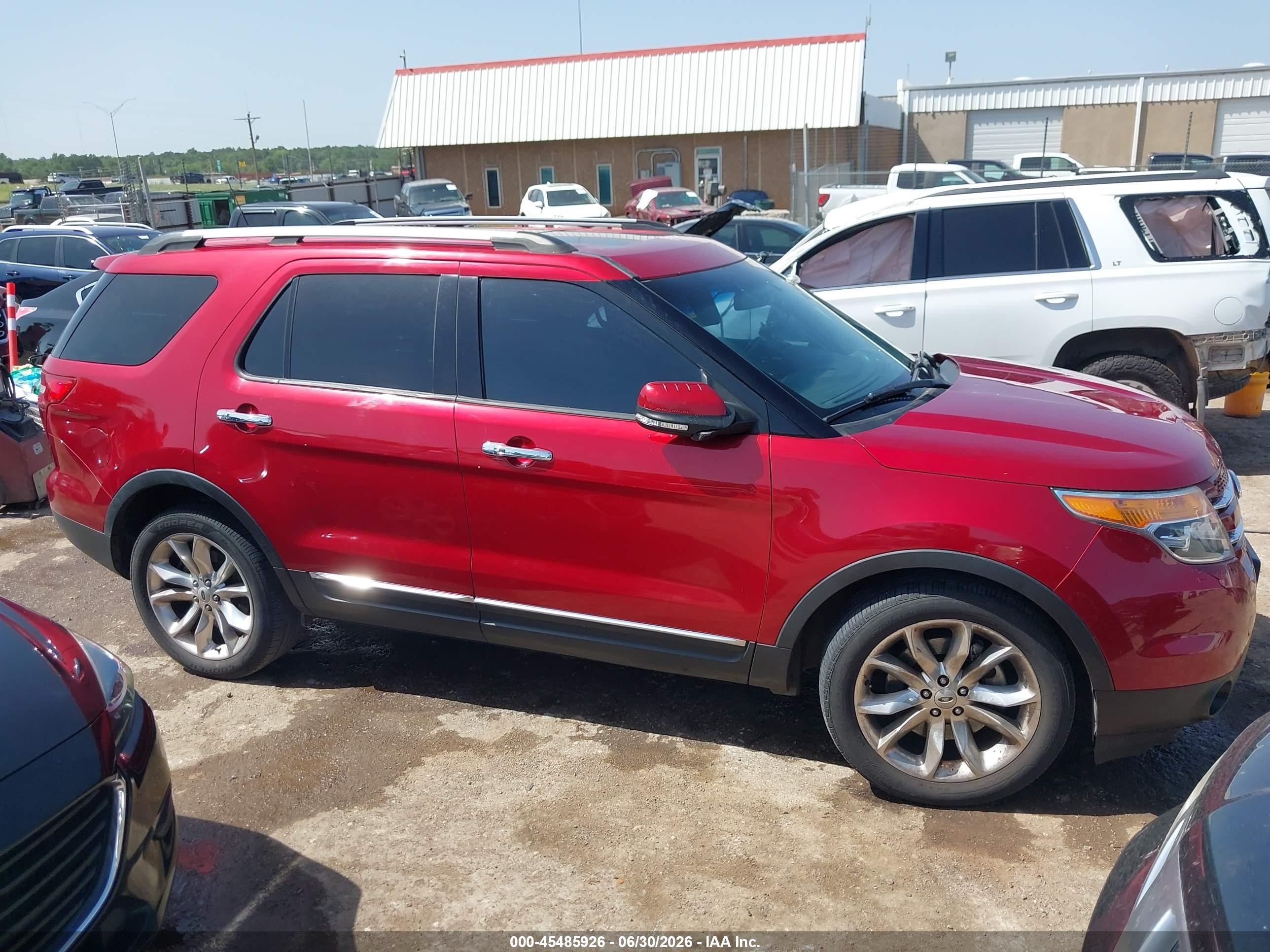 2014 Ford Explorer Limited Red vin: 1FM5K7F85EGC35283