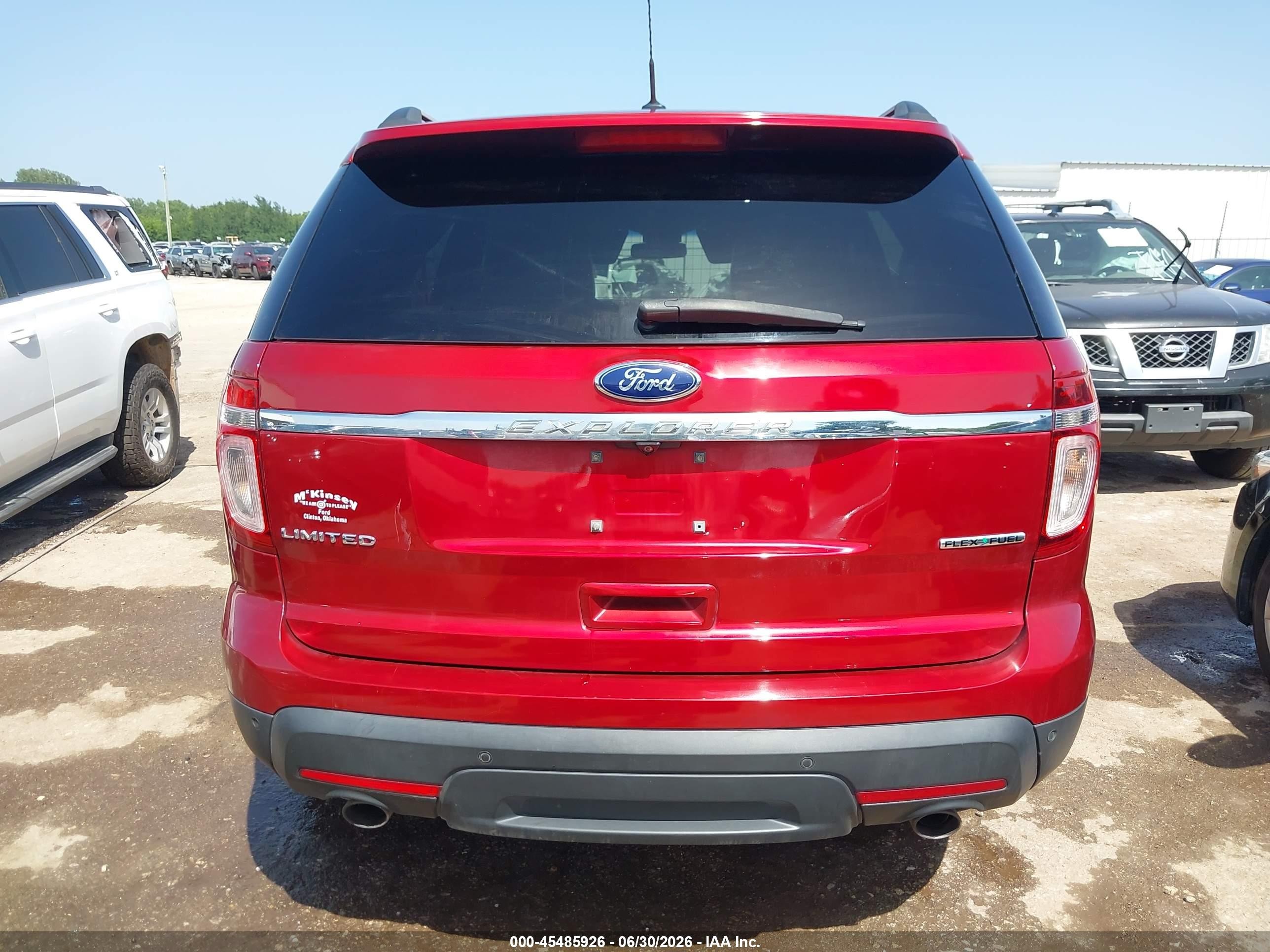 2014 Ford Explorer Limited Red vin: 1FM5K7F85EGC35283