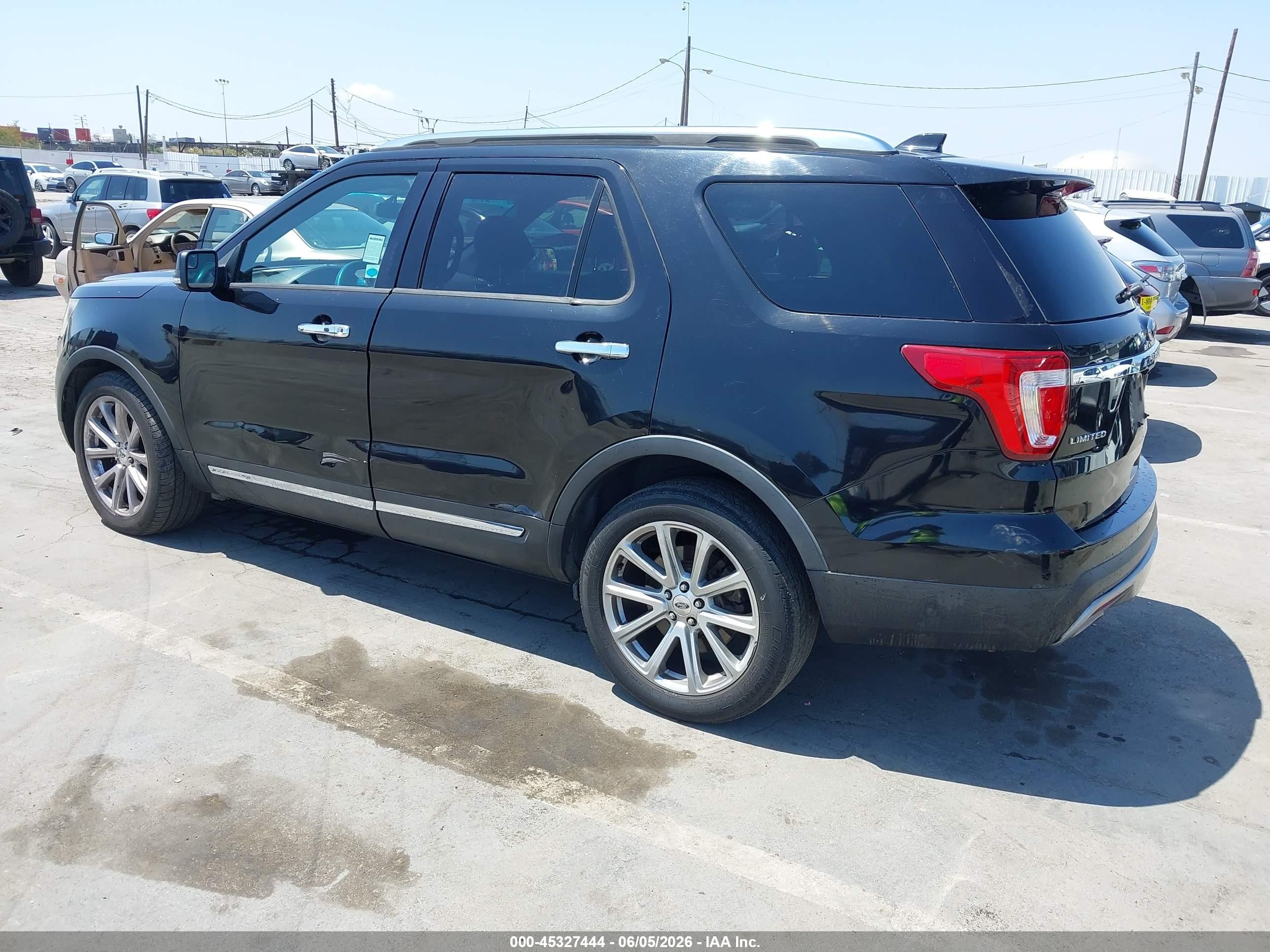 2016 Ford Explorer Limited Черный vin: 1FM5K7F85GGA27276
