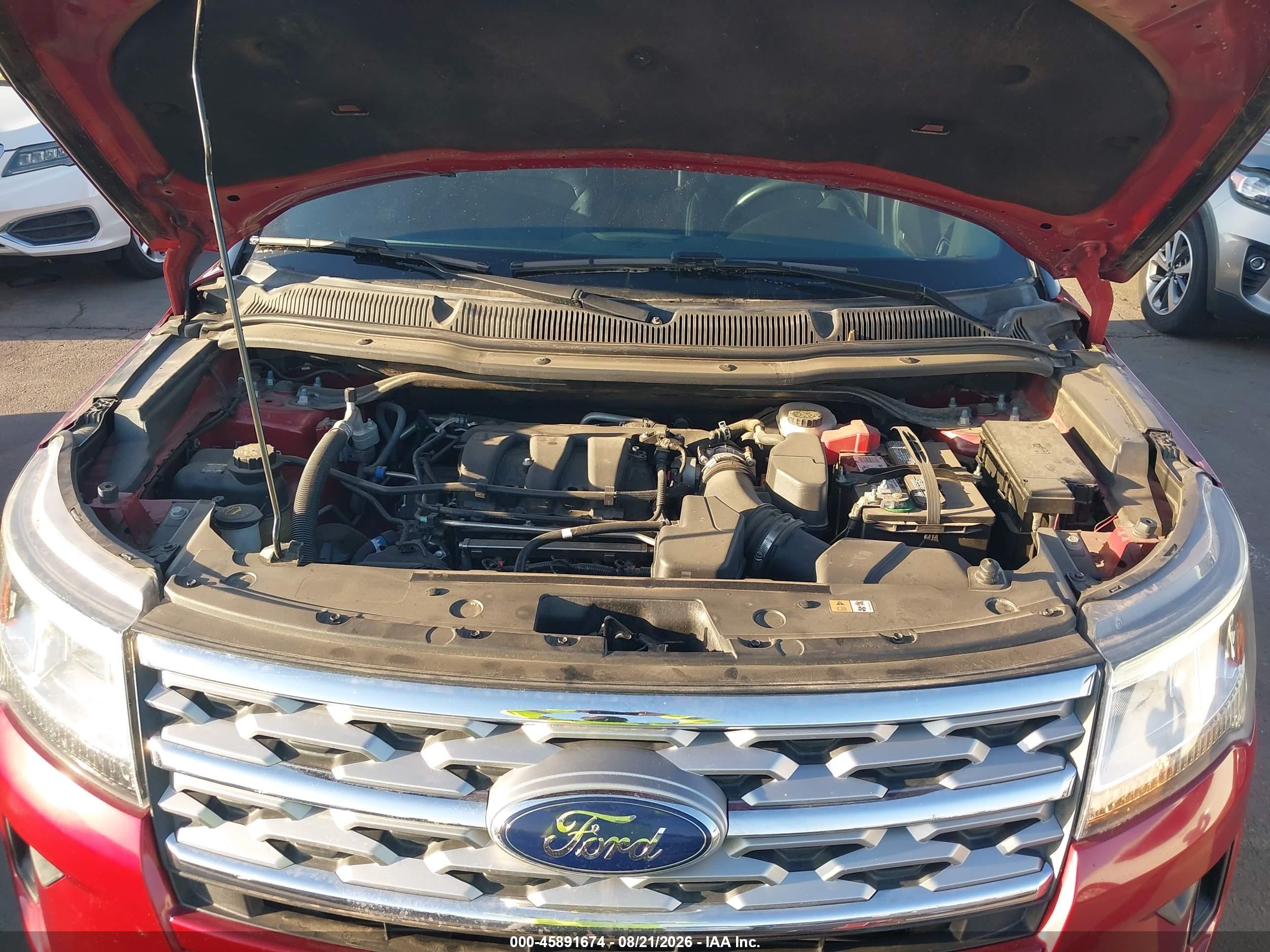 2018 Ford Explorer Limited Red vin: 1FM5K7F85JGA37913