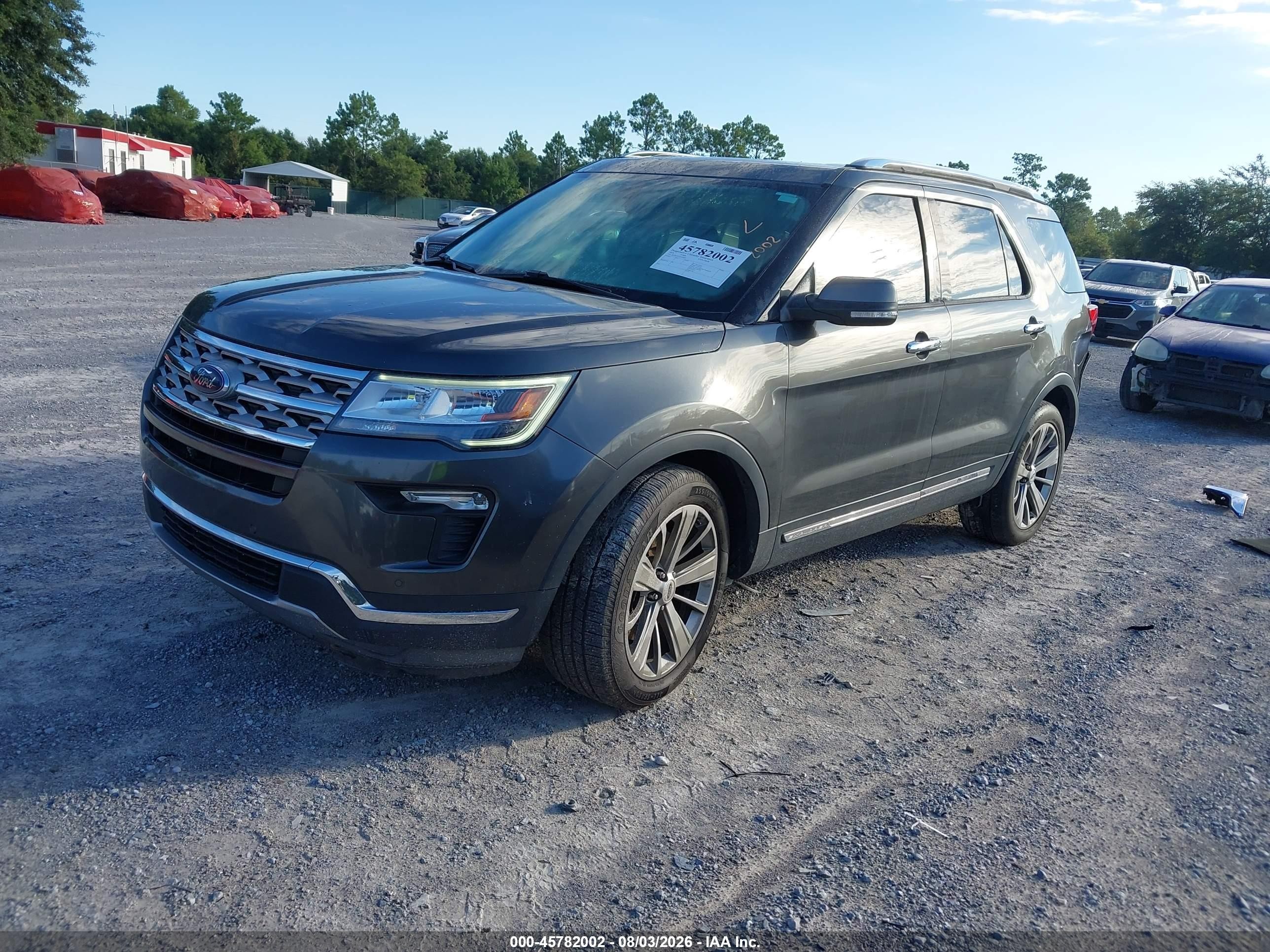 2018 Ford Explorer Limited Gray vin: 1FM5K7F85JGA89669