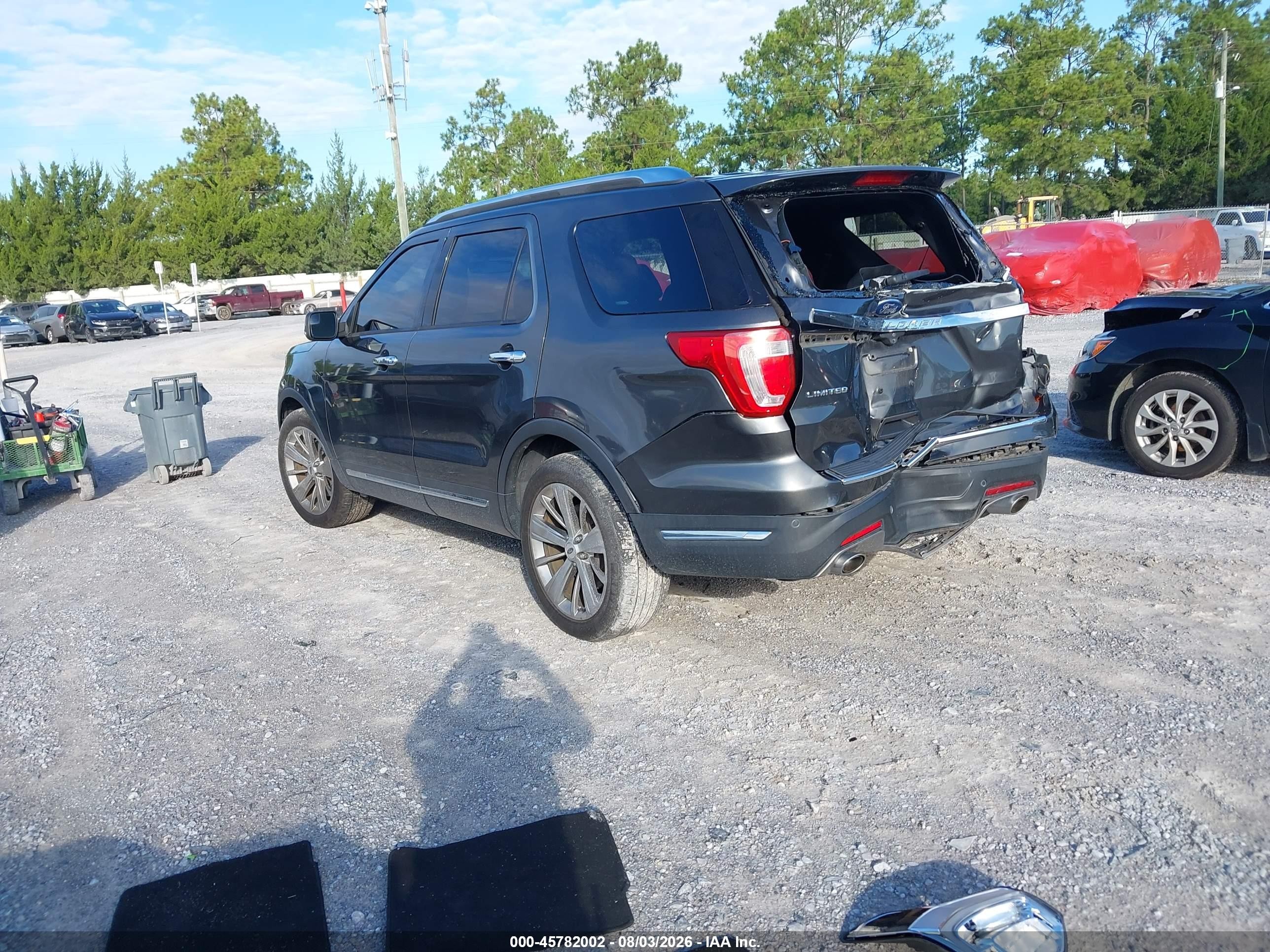 2018 Ford Explorer Limited Gray vin: 1FM5K7F85JGA89669