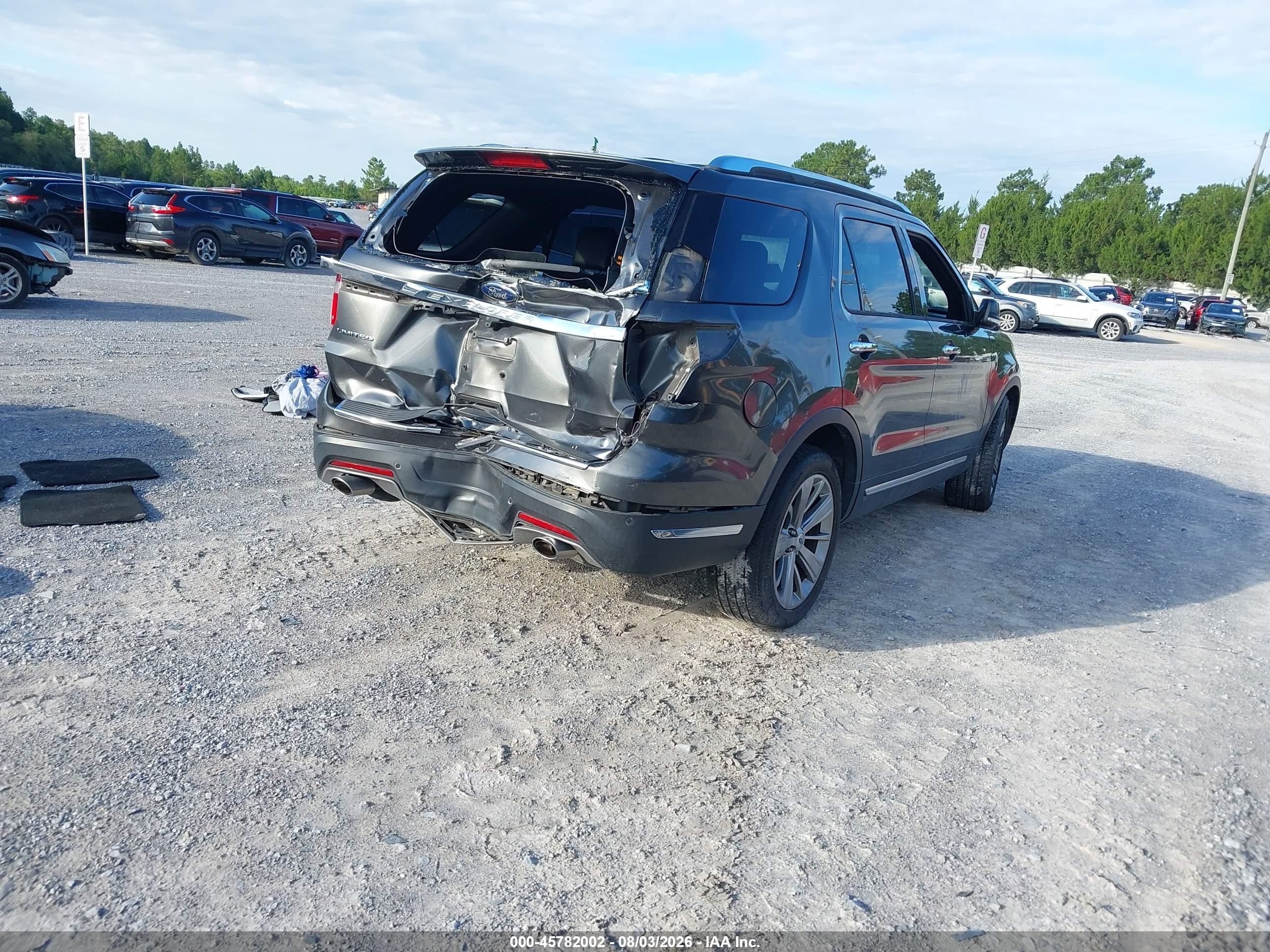 2018 Ford Explorer Limited Gray vin: 1FM5K7F85JGA89669