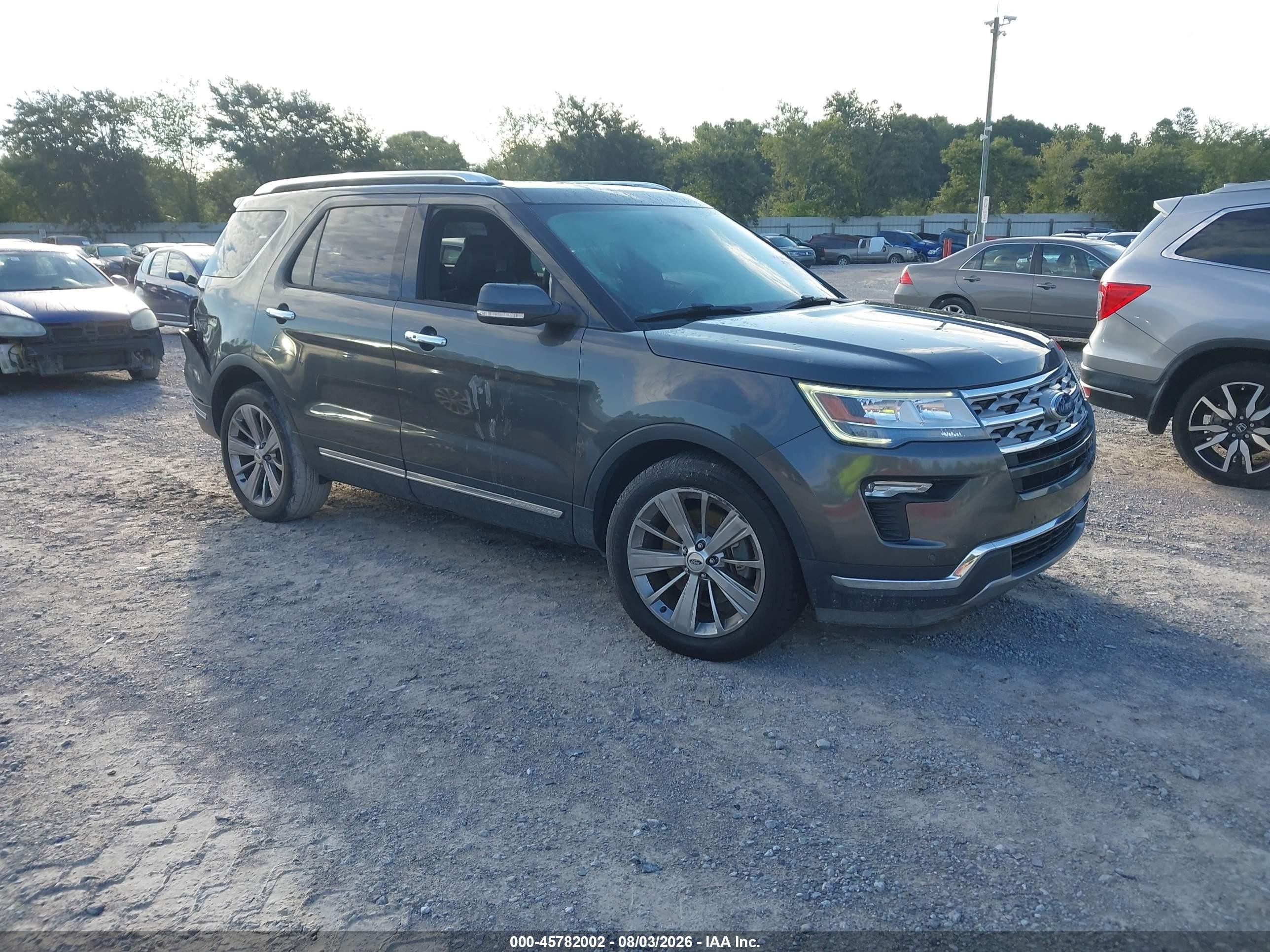 2018 Ford Explorer Limited Gray vin: 1FM5K7F85JGA89669