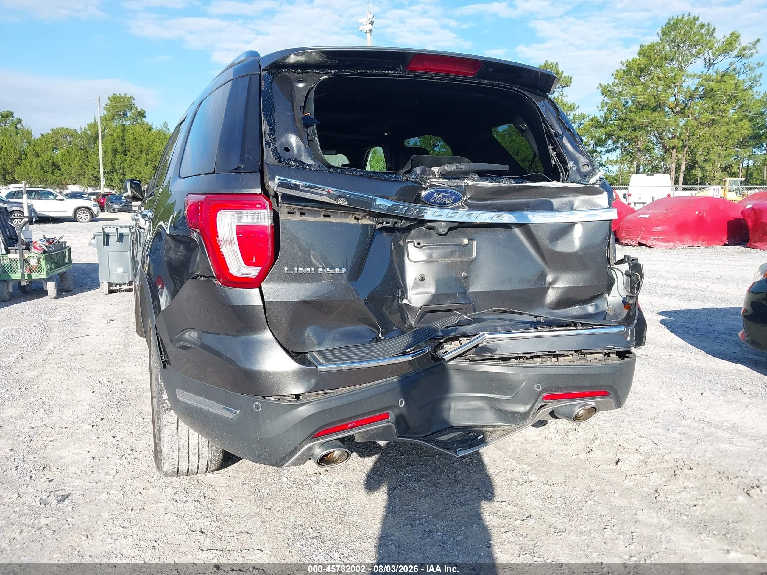 2018 Ford Explorer Limited Gray vin: 1FM5K7F85JGA89669