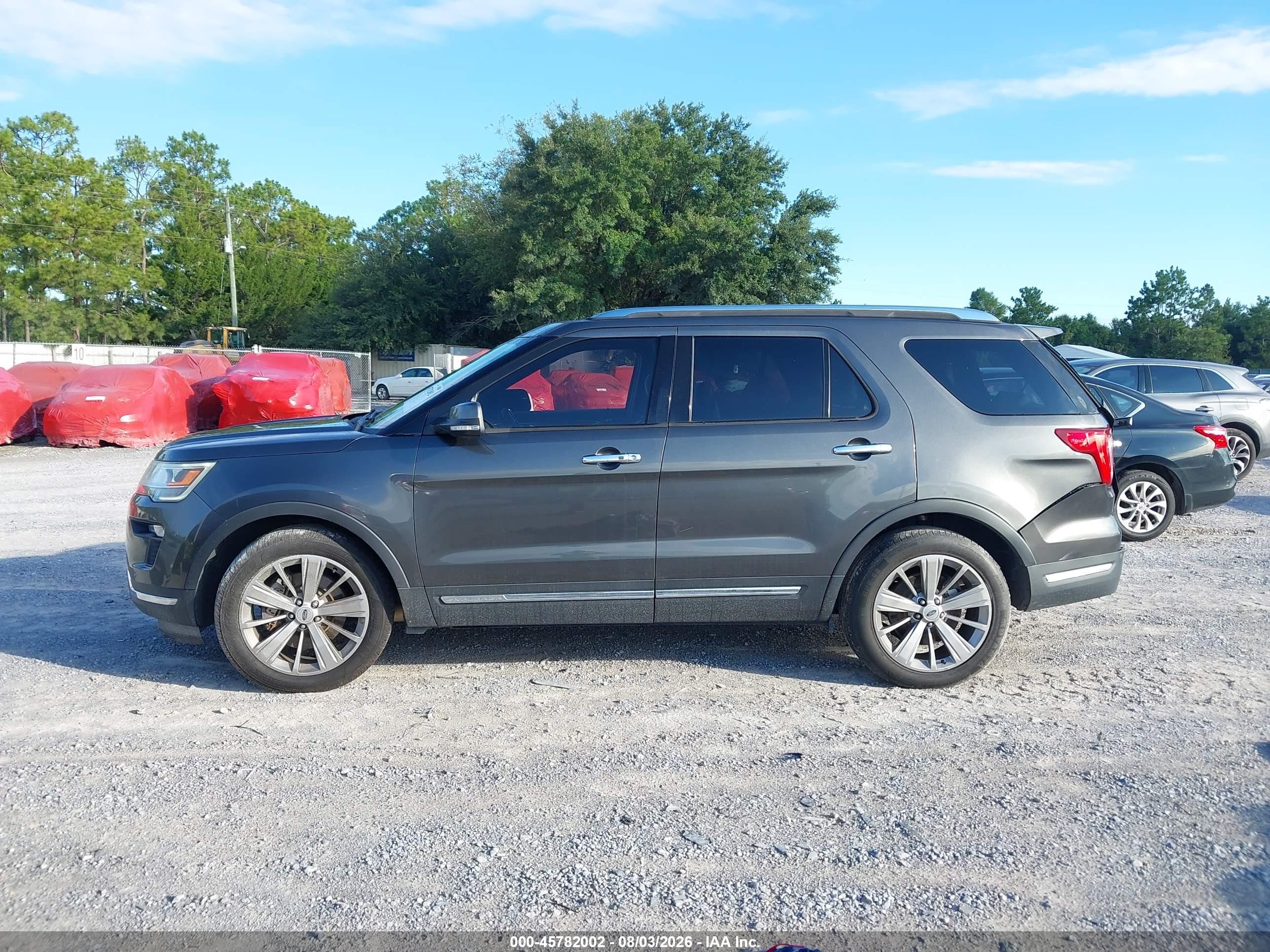 2018 Ford Explorer Limited Gray vin: 1FM5K7F85JGA89669