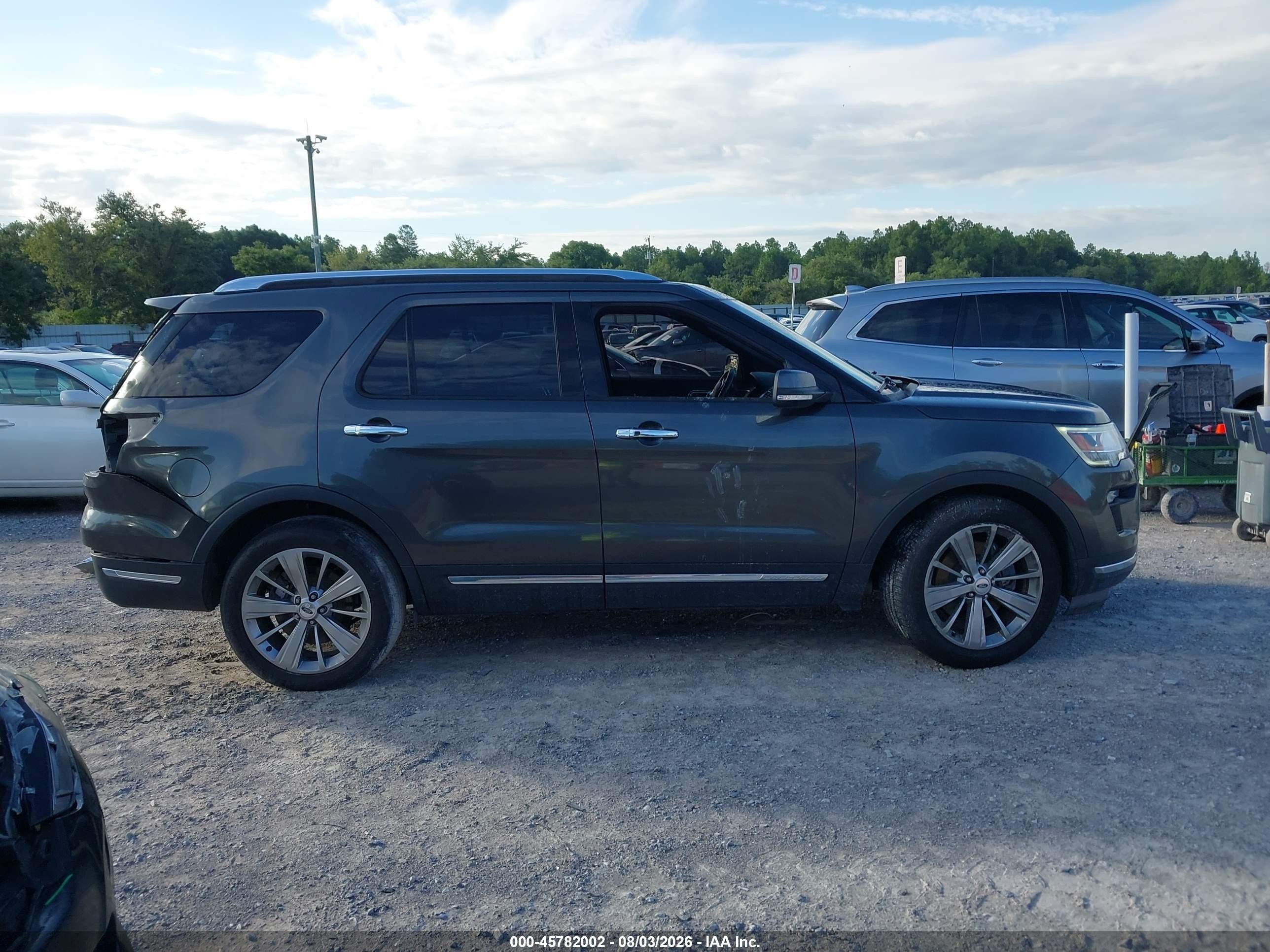 2018 Ford Explorer Limited Gray vin: 1FM5K7F85JGA89669