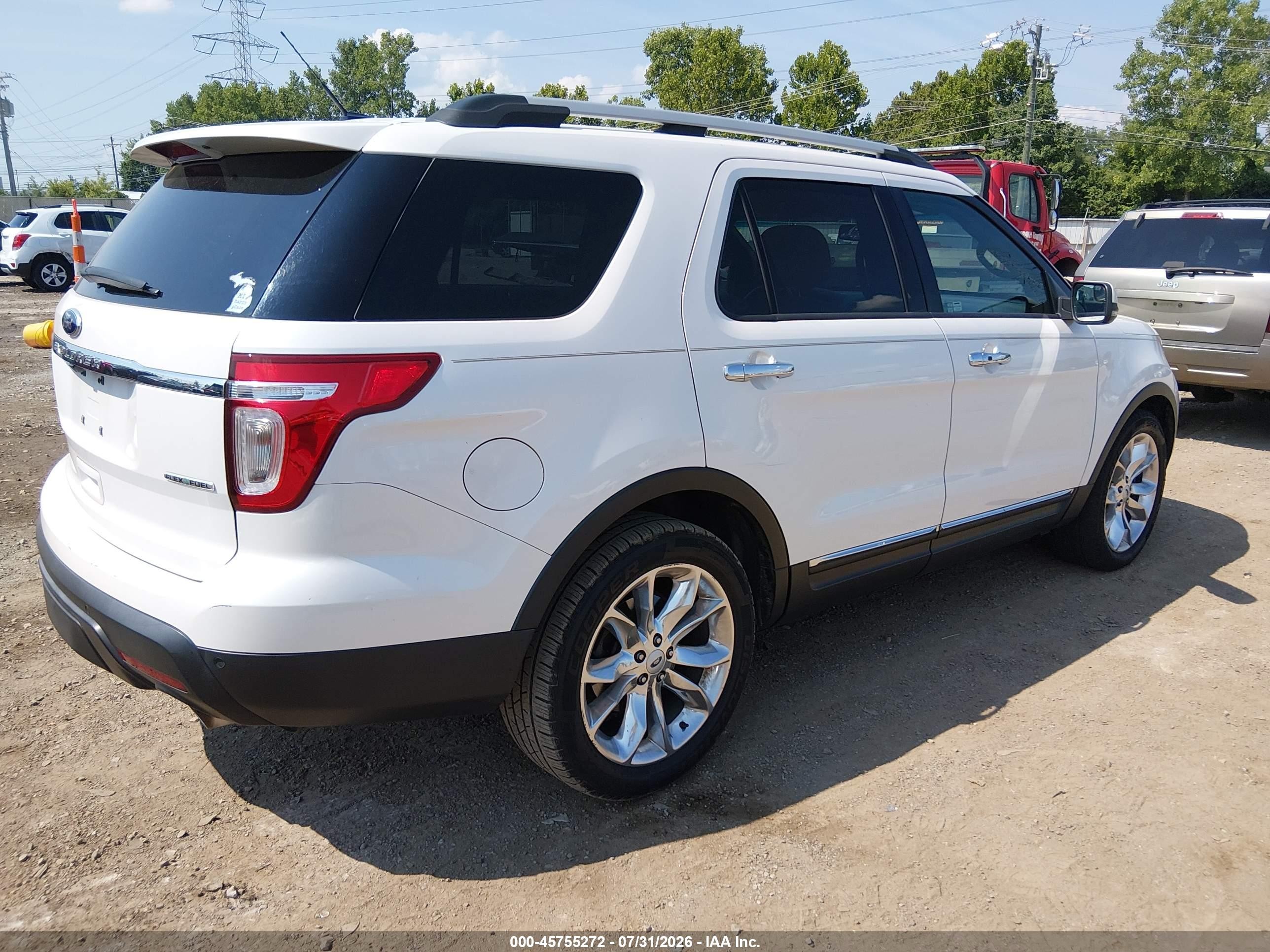 2013 Ford Explorer Limited White vin: 1FM5K7F86DGA11695