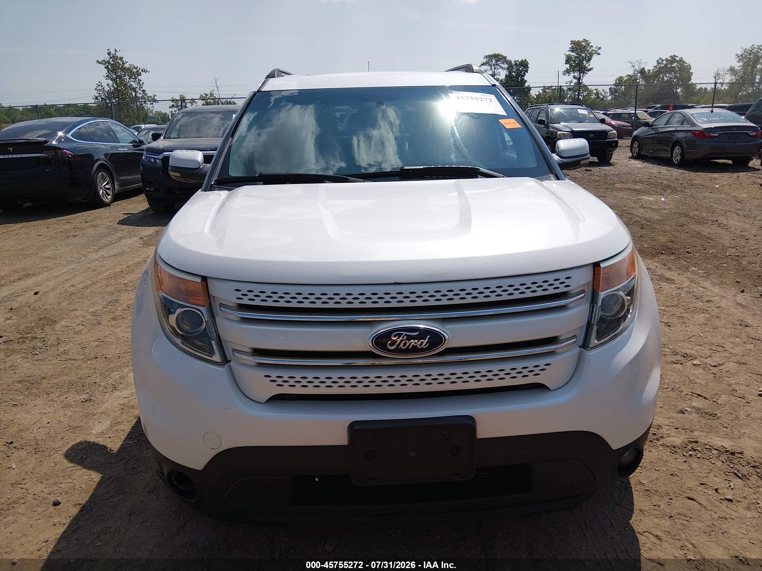 2013 Ford Explorer Limited White vin: 1FM5K7F86DGA11695
