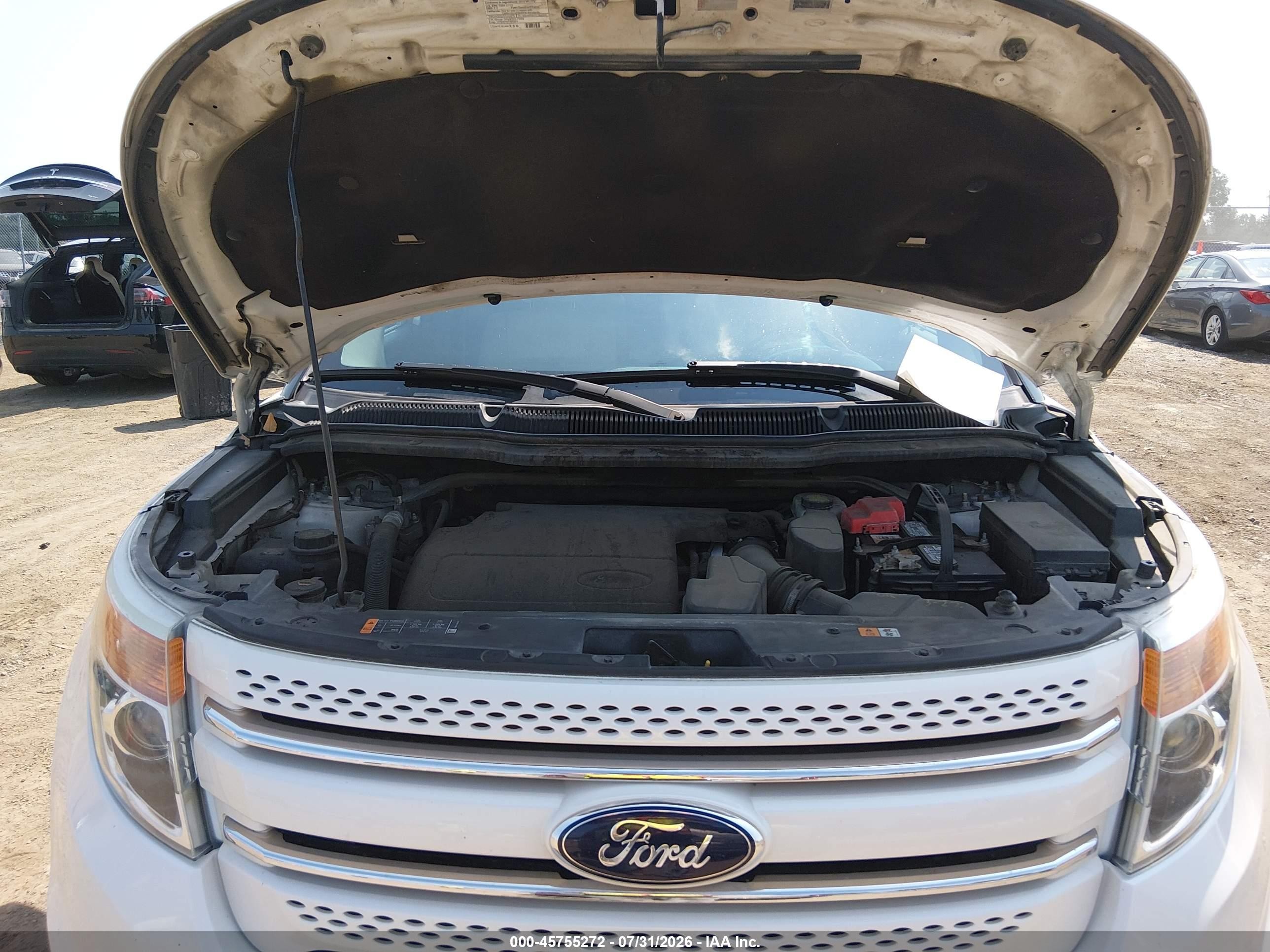 2013 Ford Explorer Limited White vin: 1FM5K7F86DGA11695