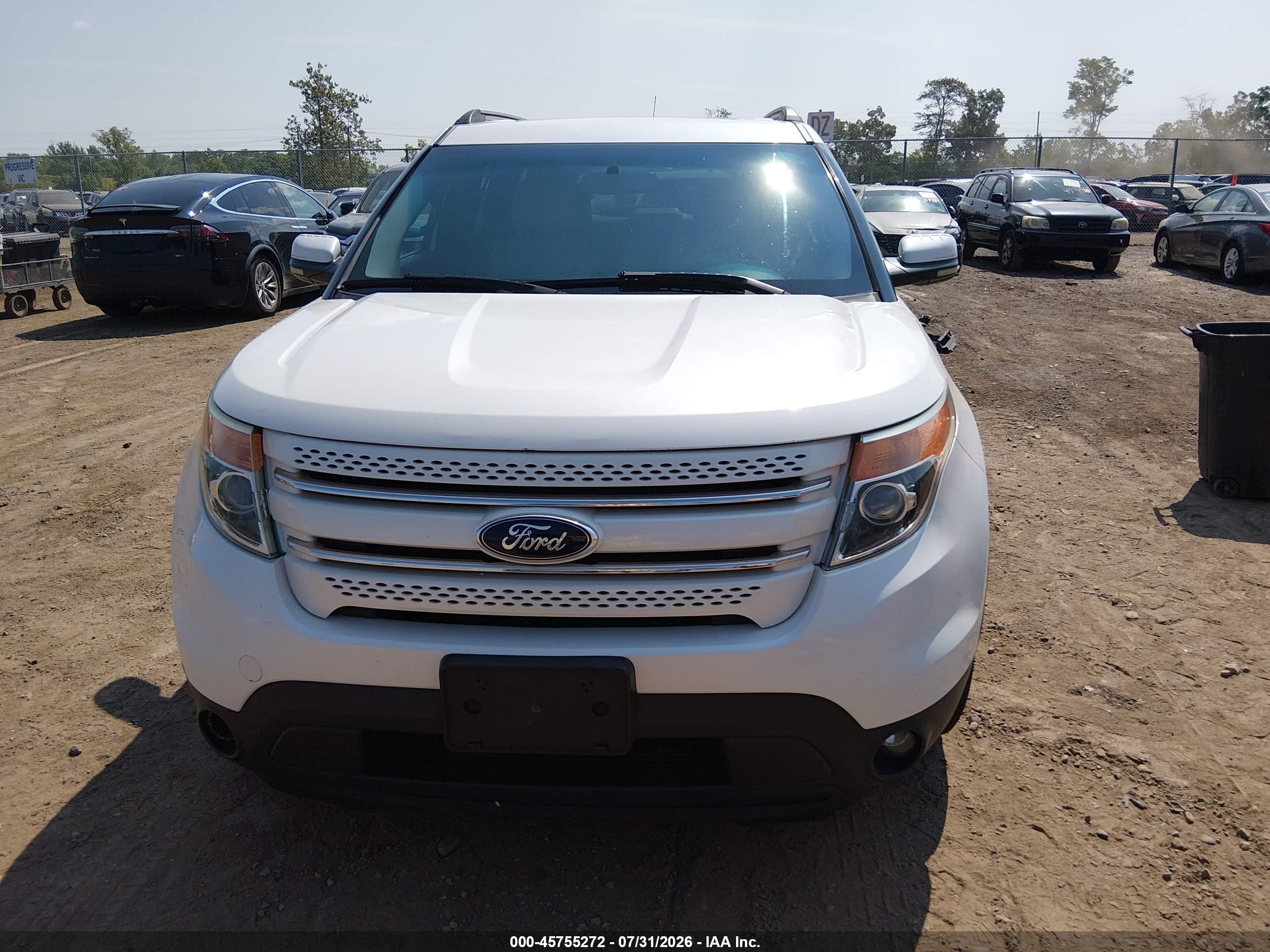 2013 Ford Explorer Limited White vin: 1FM5K7F86DGA11695