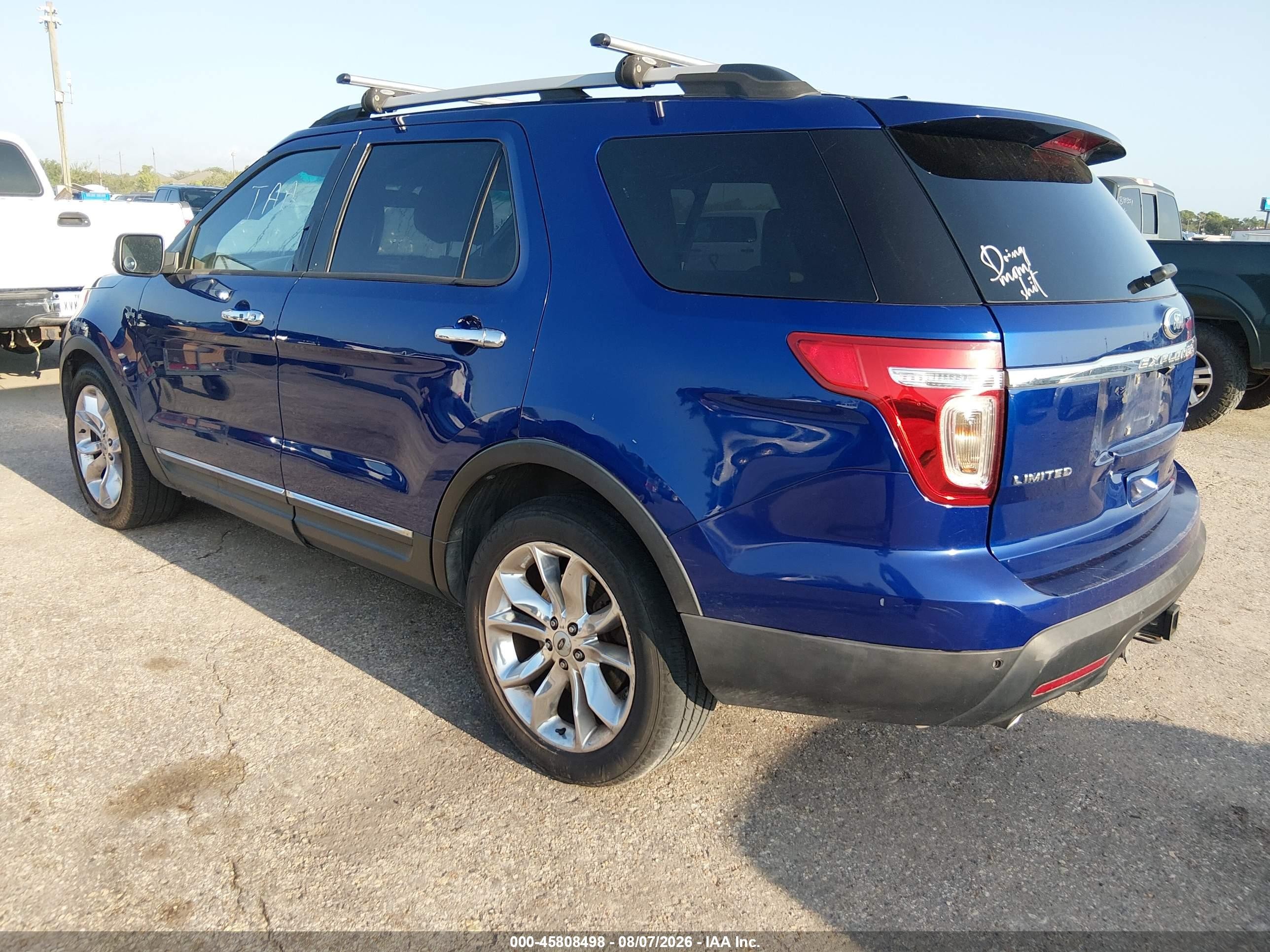 2013 Ford Explorer Limited Синий vin: 1FM5K7F86DGB88618
