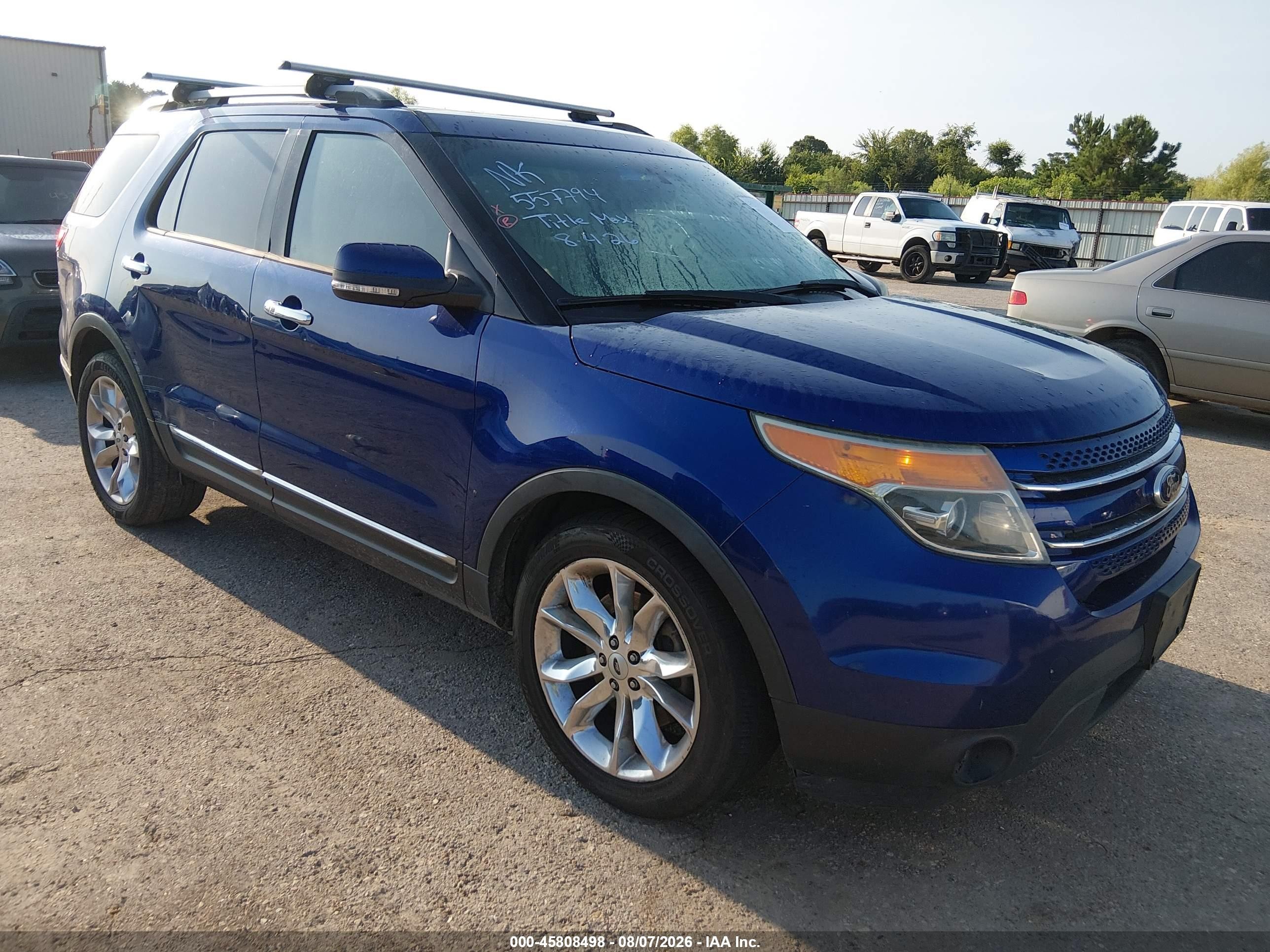 2013 Ford Explorer Limited Blue vin: 1FM5K7F86DGB88618