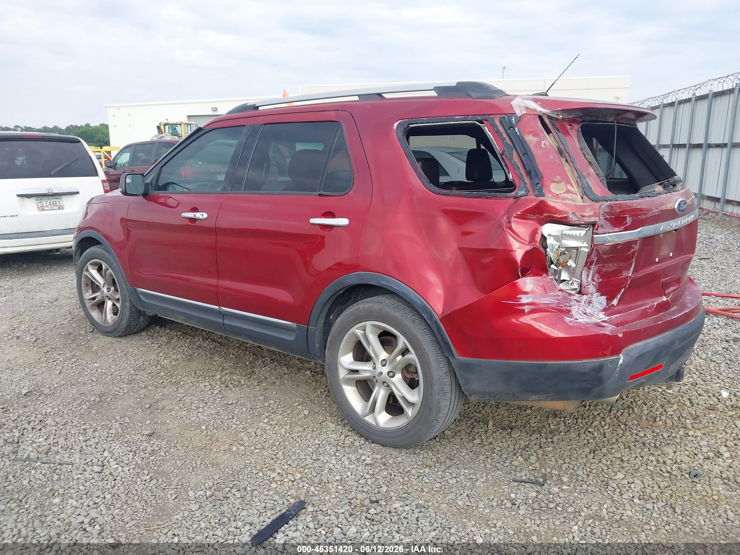 2013 Ford Explorer Limited Red vin: 1FM5K7F86DGC11623