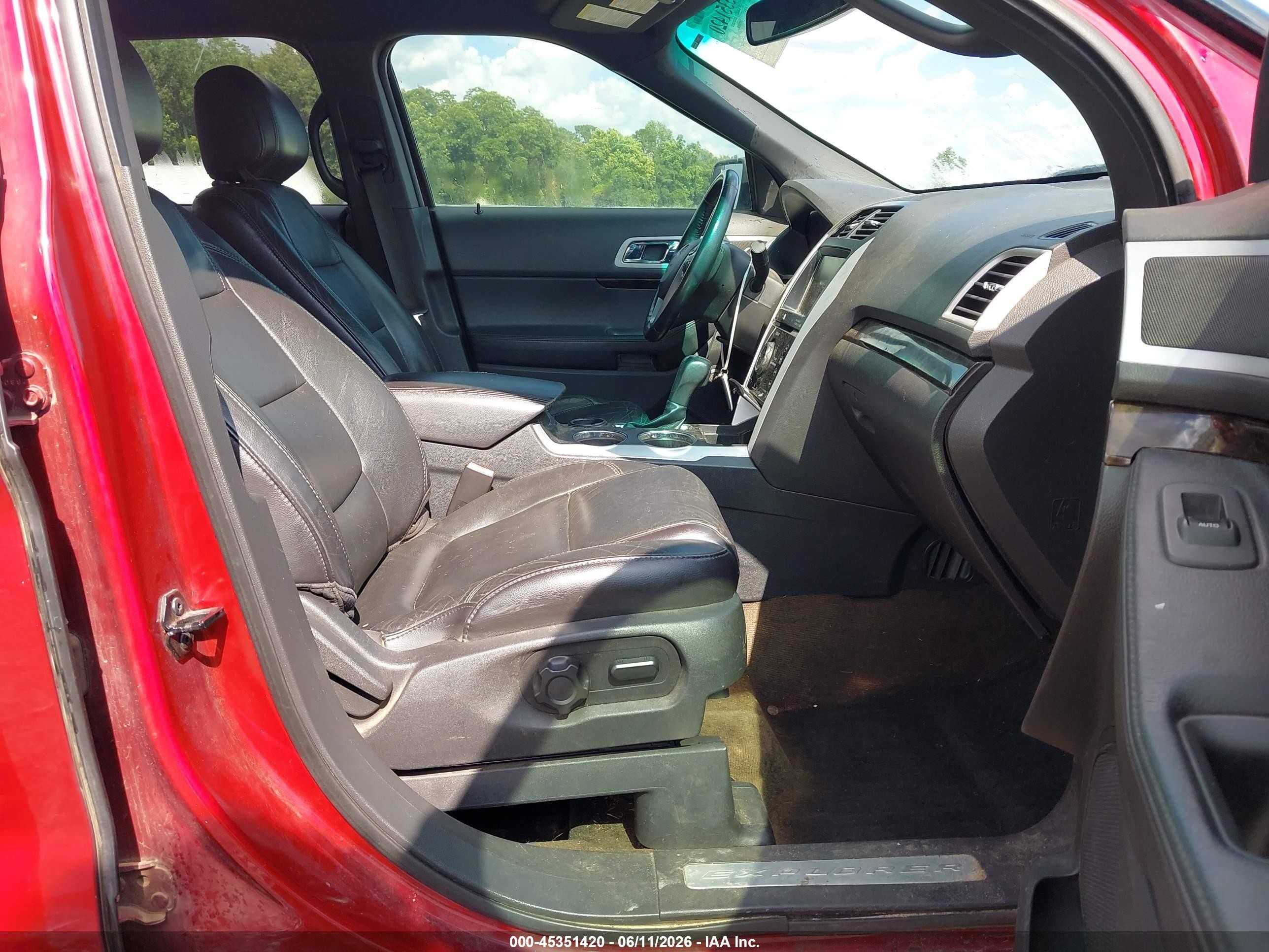 2013 Ford Explorer Limited Red vin: 1FM5K7F86DGC11623