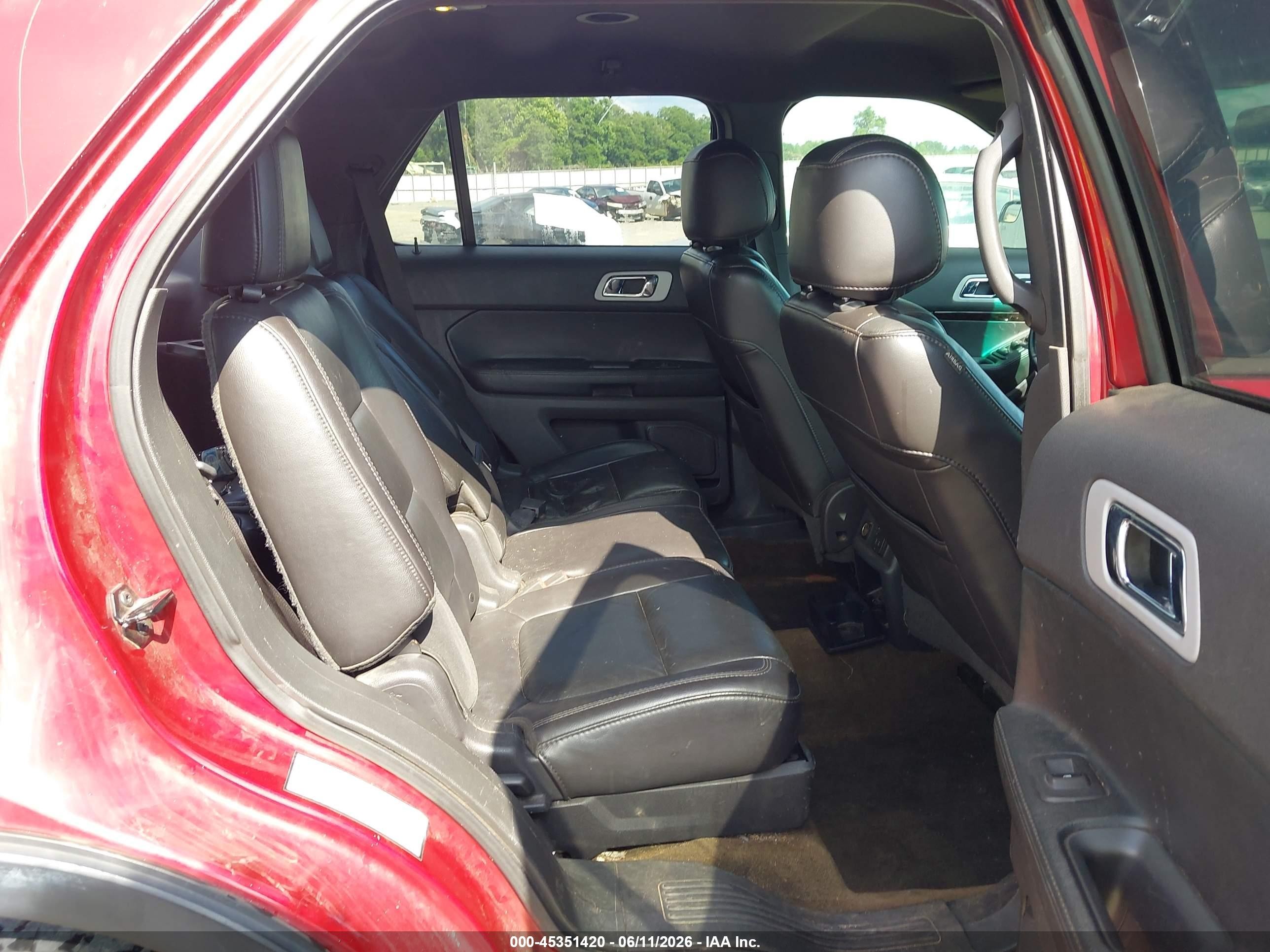 2013 Ford Explorer Limited Red vin: 1FM5K7F86DGC11623