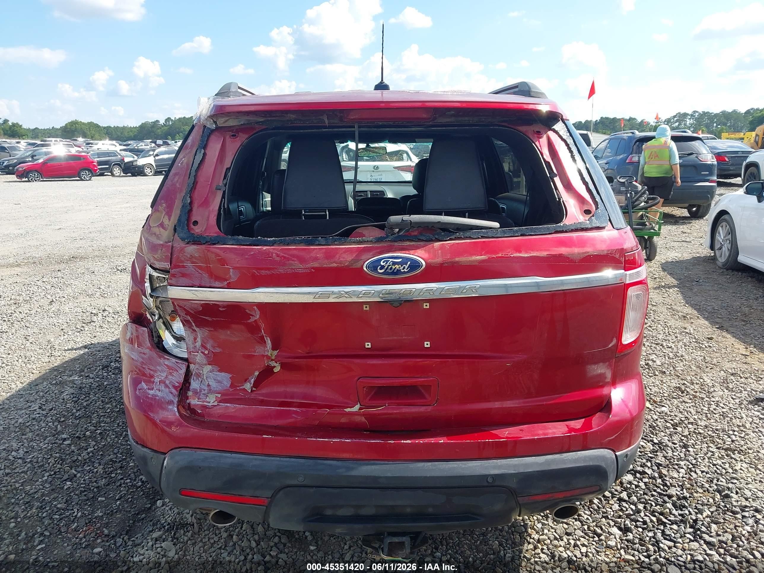 2013 Ford Explorer Limited Red vin: 1FM5K7F86DGC11623