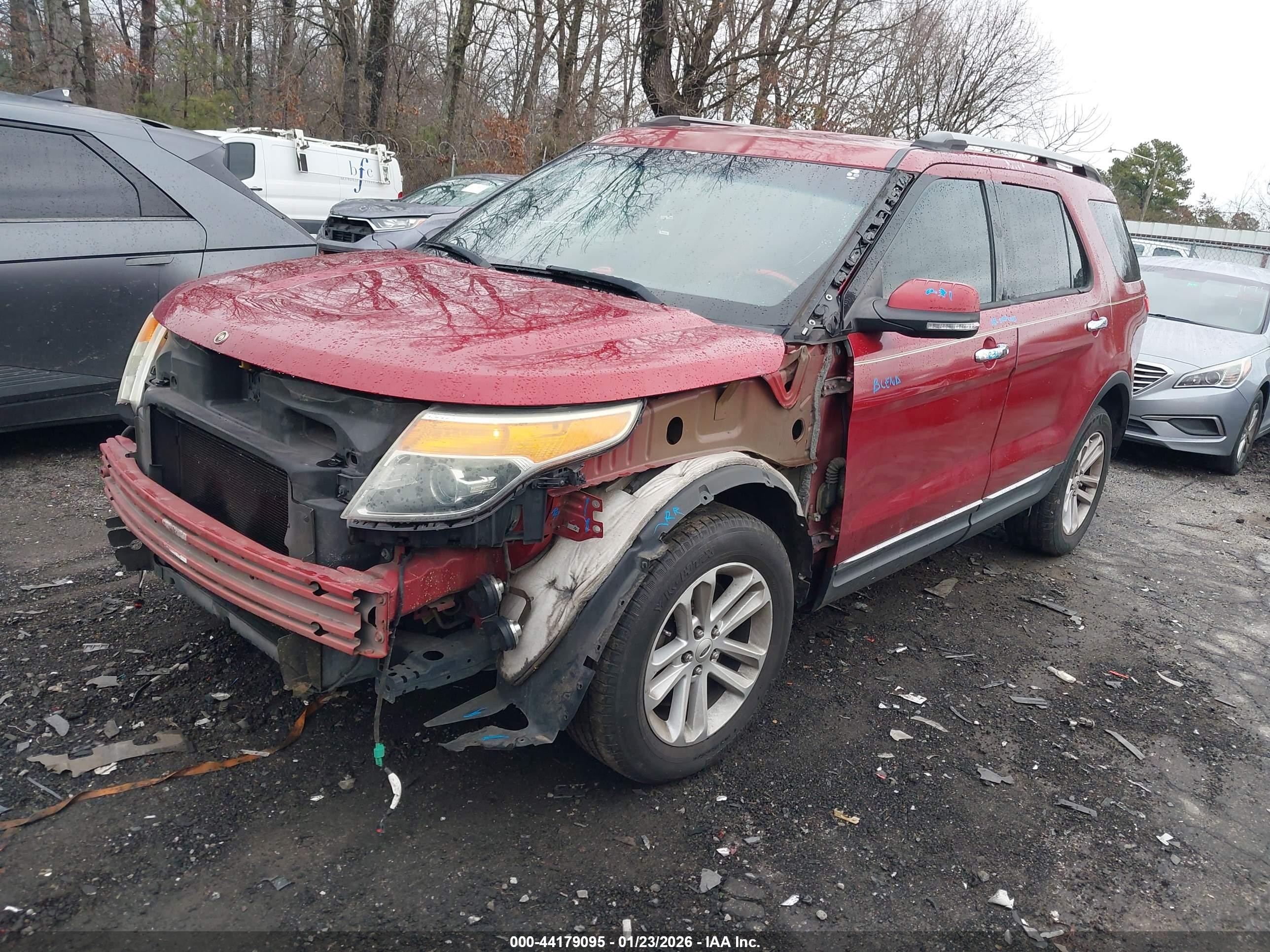 2013 Ford Explorer Limited Red vin: 1FM5K7F86DGC21536