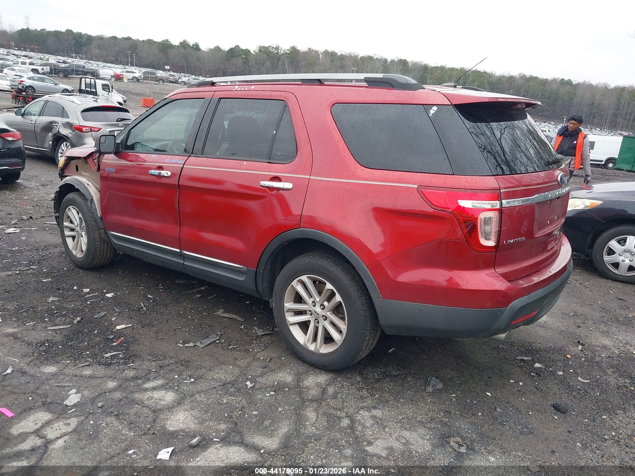 2013 Ford Explorer Limited Red vin: 1FM5K7F86DGC21536