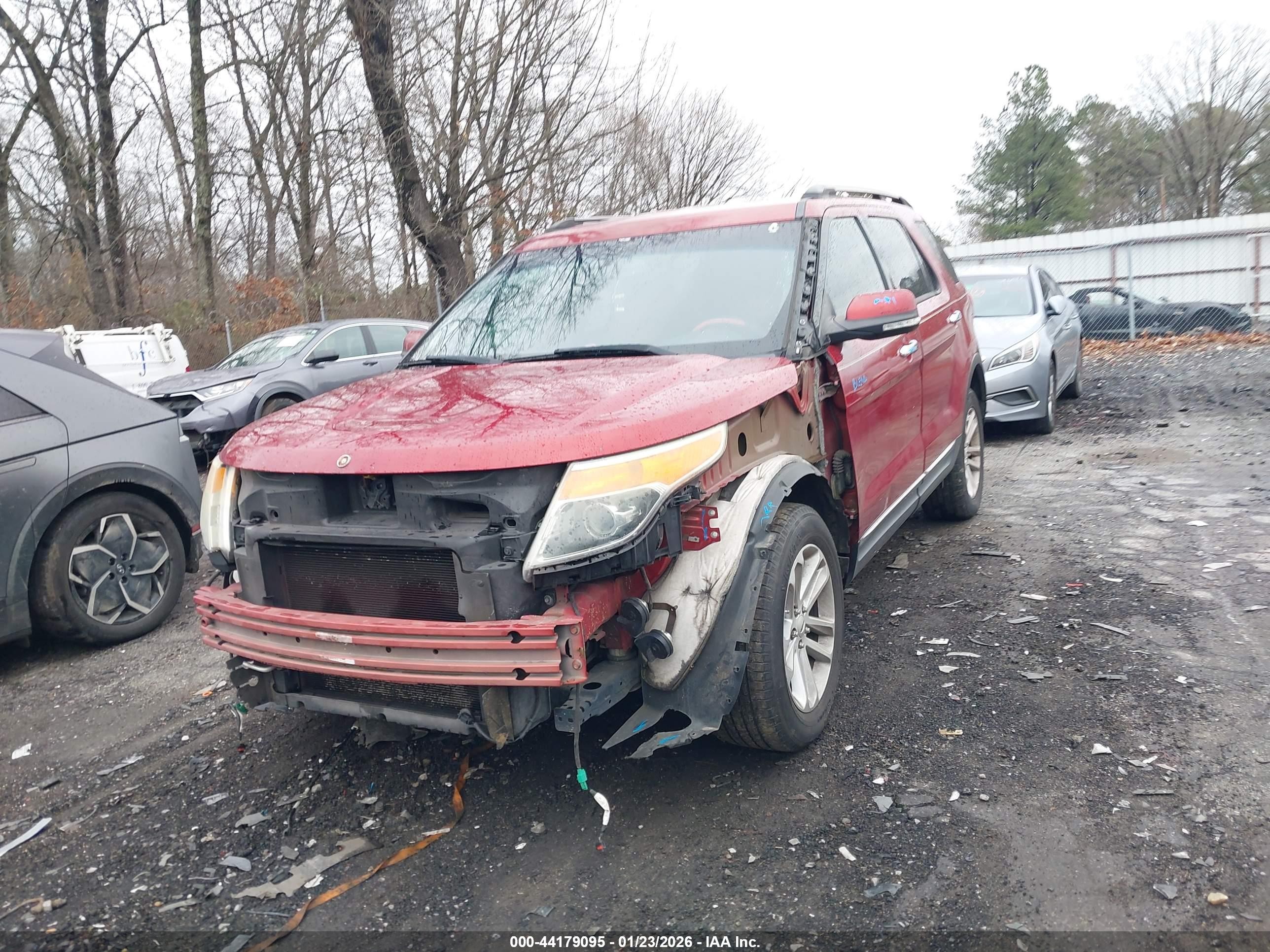 2013 Ford Explorer Limited Red vin: 1FM5K7F86DGC21536