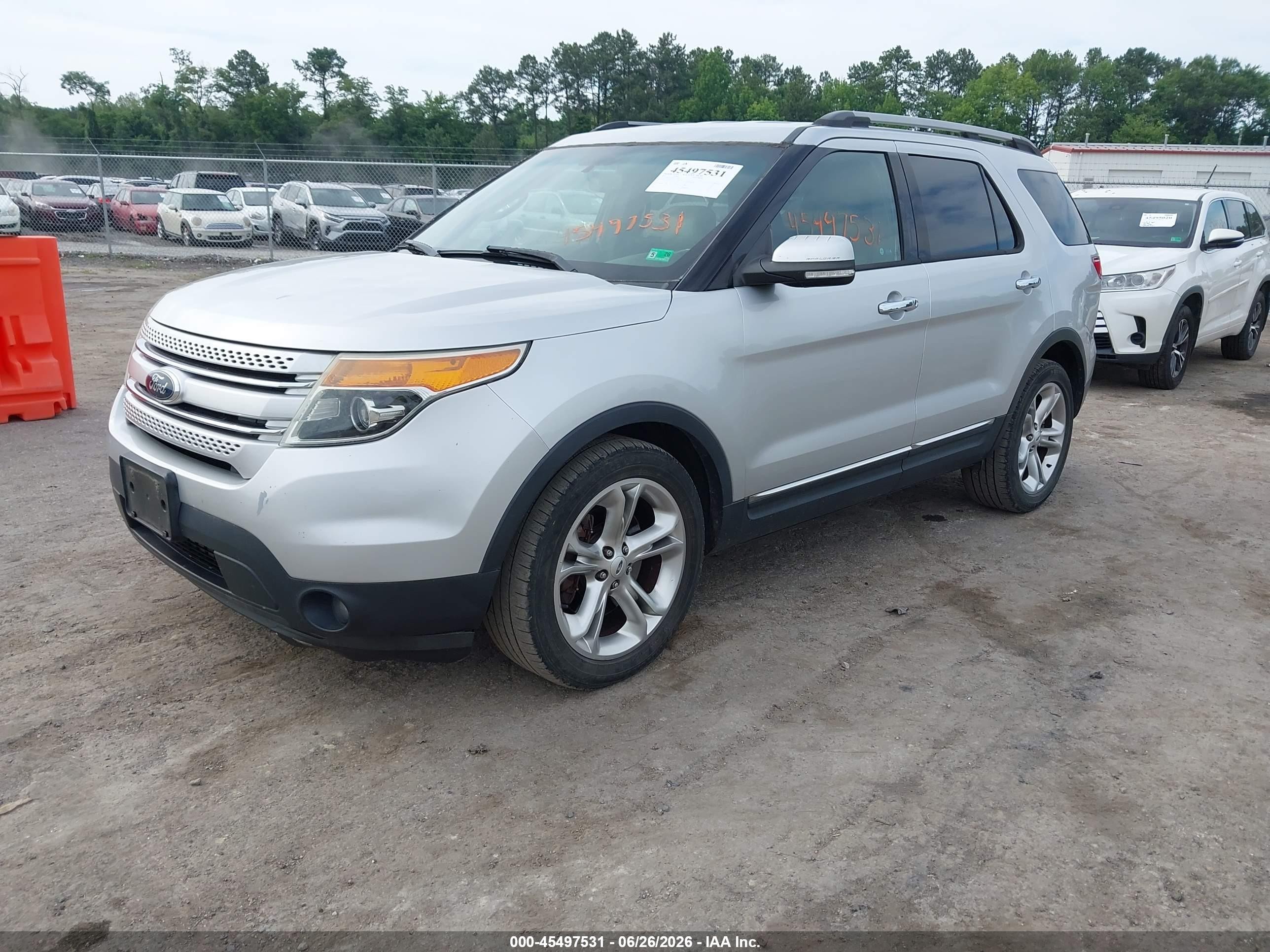 2013 Ford Explorer Limited Silver vin: 1FM5K7F86DGC72390