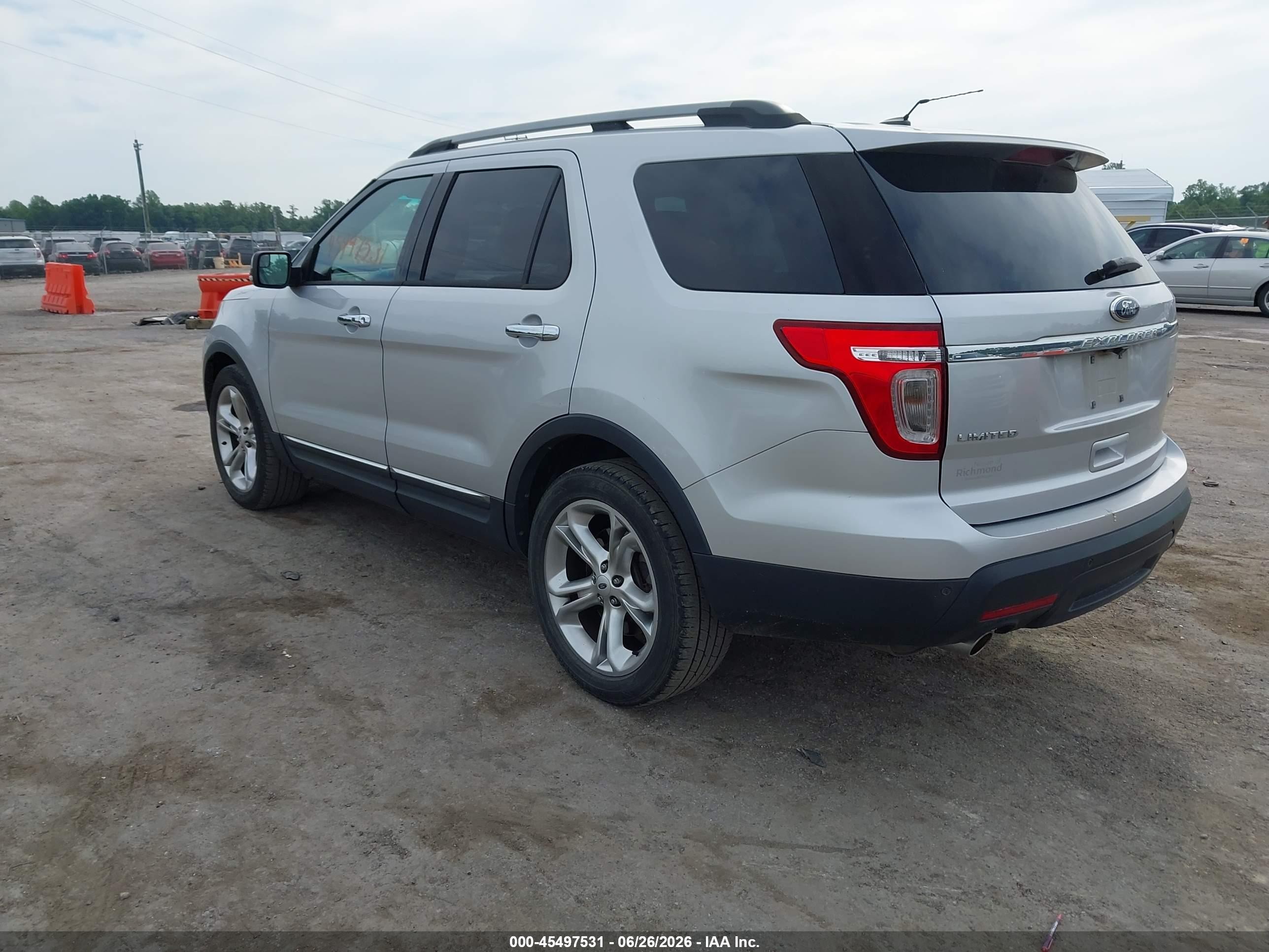 2013 Ford Explorer Limited Silver vin: 1FM5K7F86DGC72390