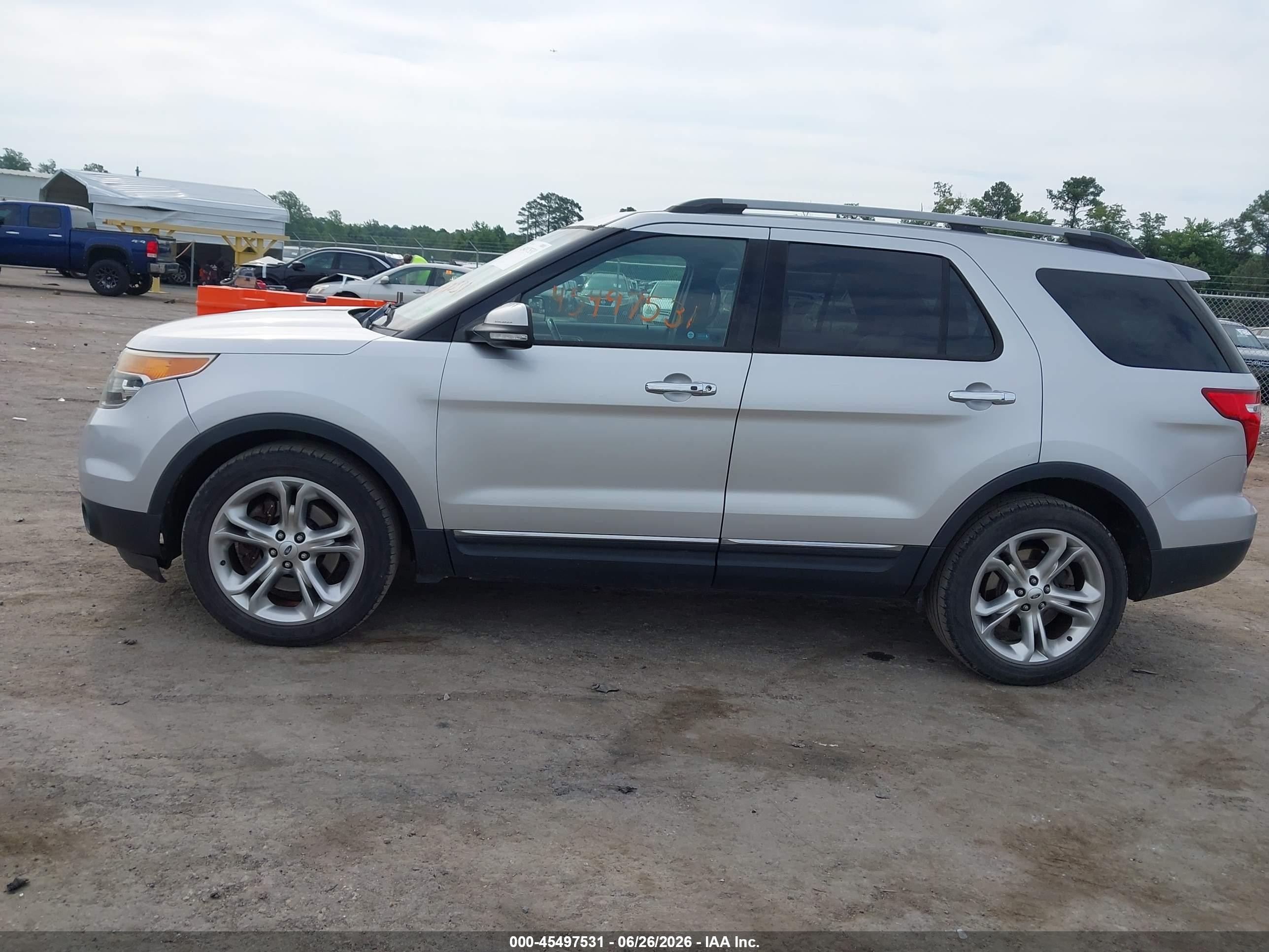 2013 Ford Explorer Limited Silver vin: 1FM5K7F86DGC72390