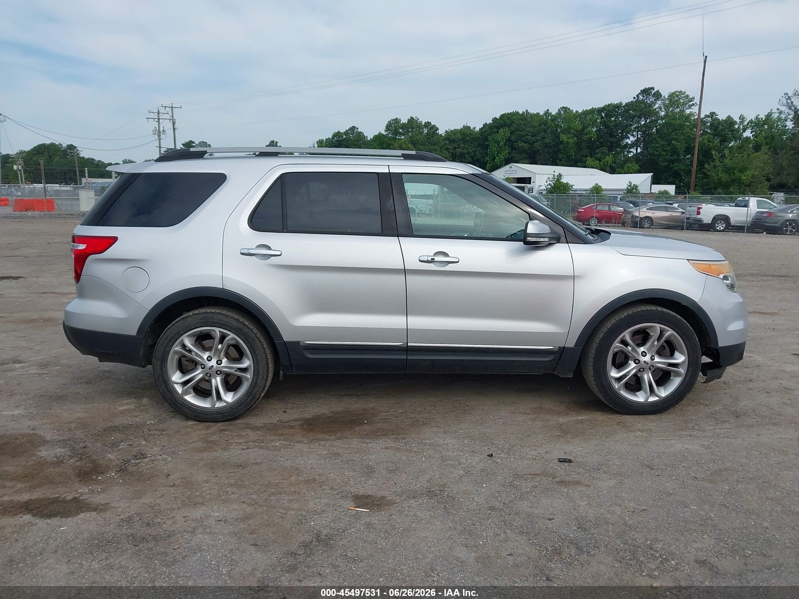 2013 Ford Explorer Limited Silver vin: 1FM5K7F86DGC72390