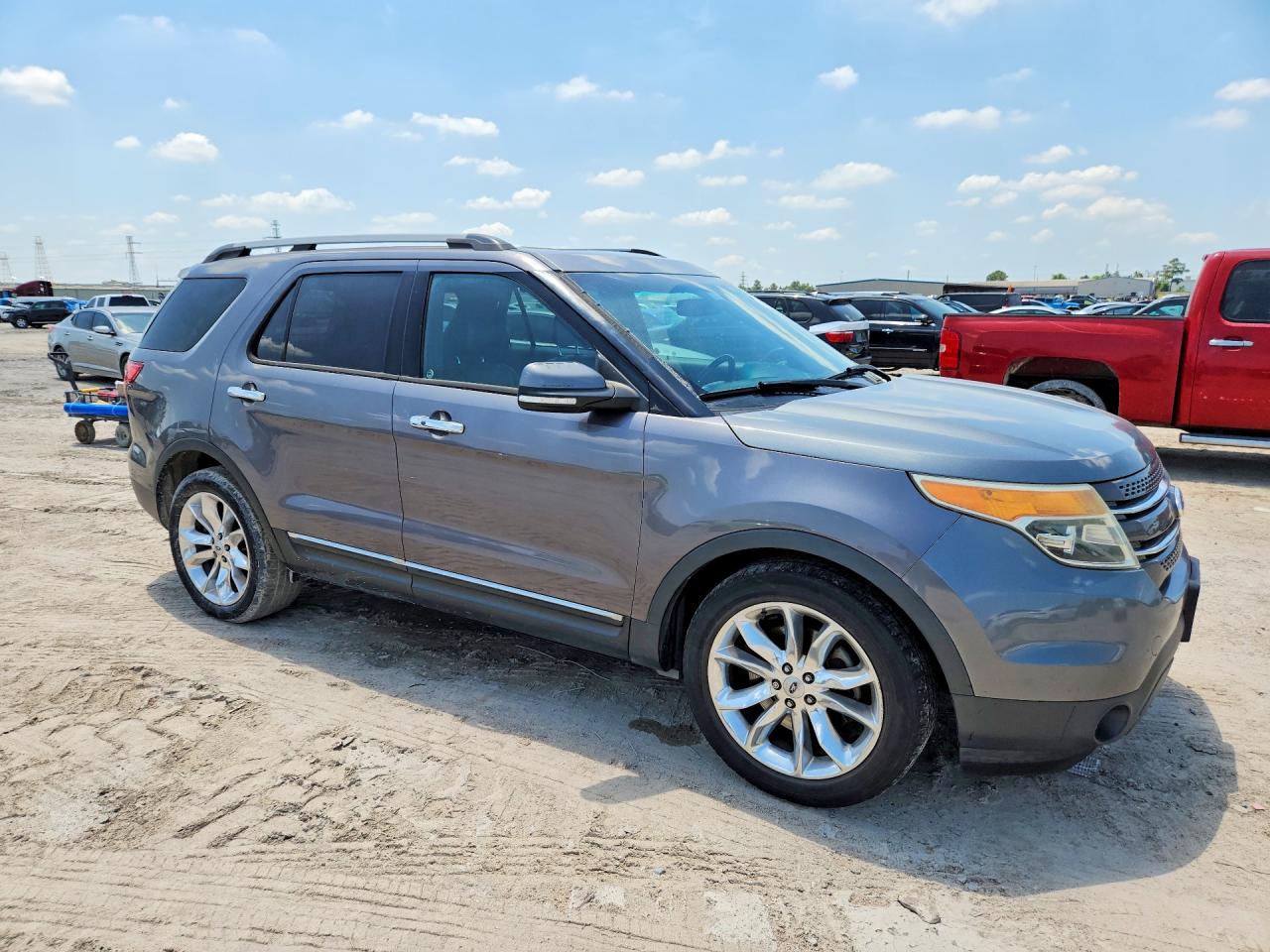 2014 Ford Explorer Limited Gray vin: 1FM5K7F86EGA32502