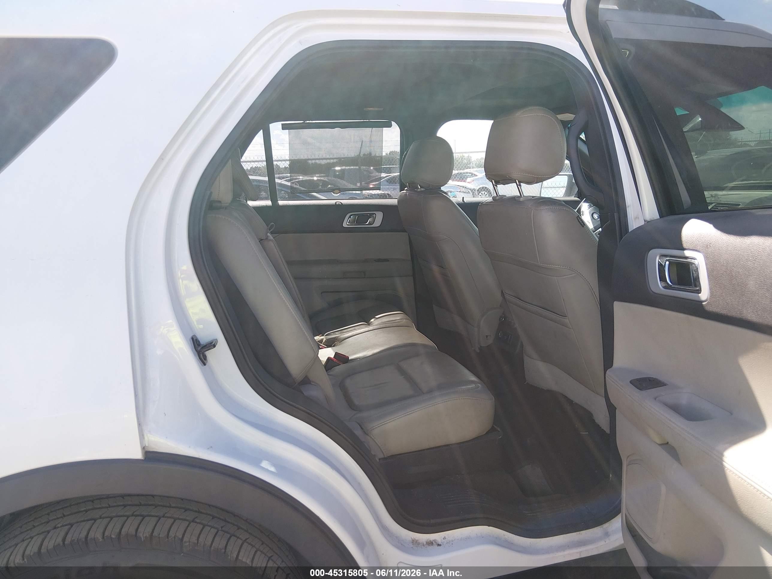 2014 Ford Explorer Limited White vin: 1FM5K7F86EGA52846