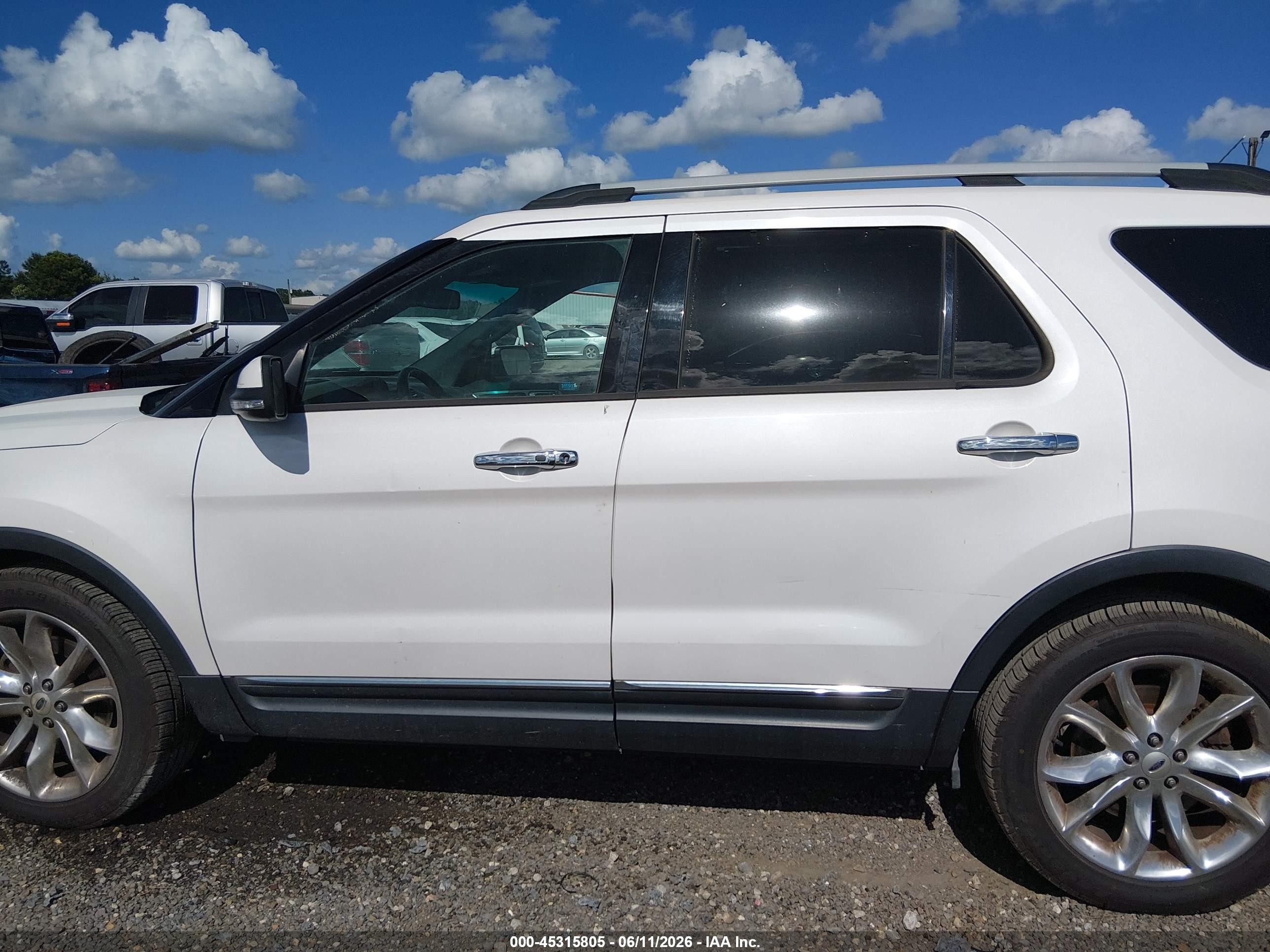 2014 Ford Explorer Limited White vin: 1FM5K7F86EGA52846