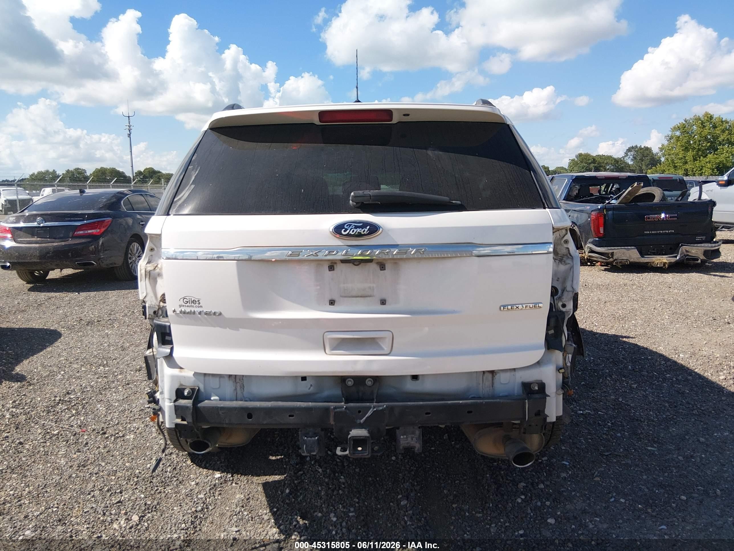 2014 Ford Explorer Limited White vin: 1FM5K7F86EGA52846