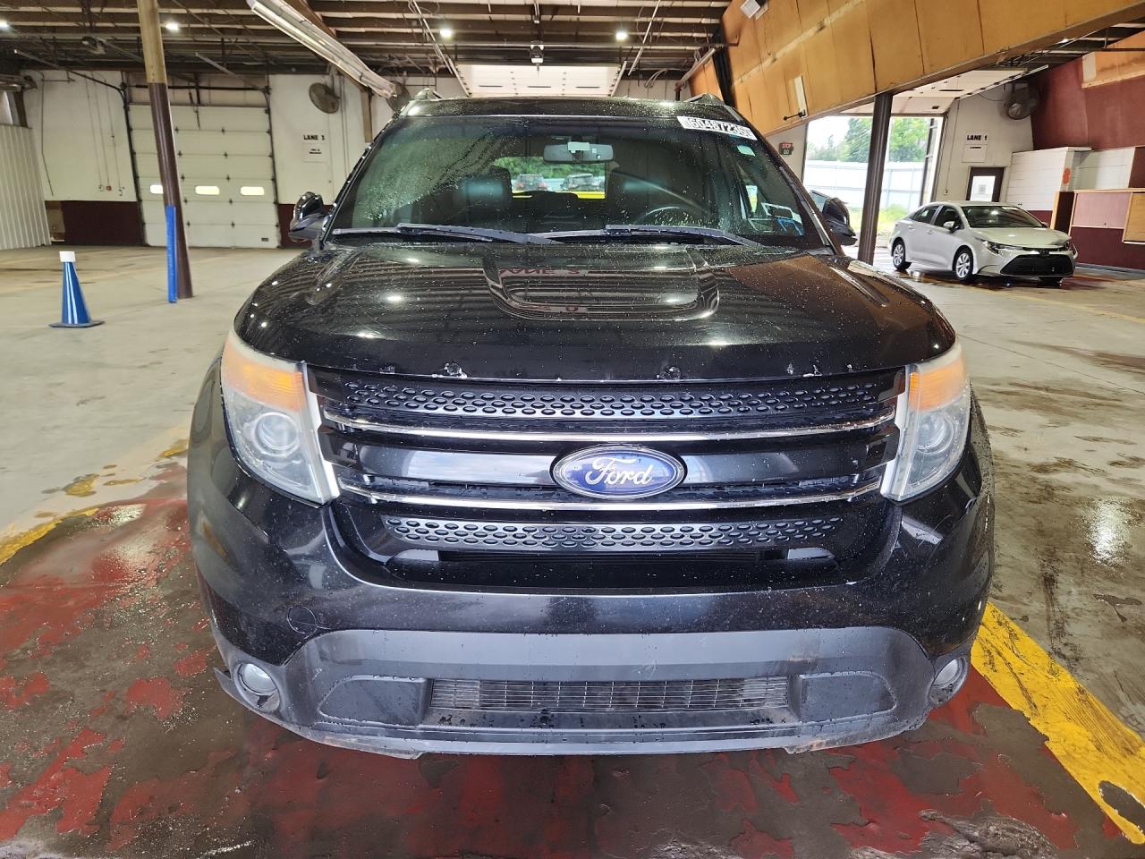 2015 Ford Explorer Limited Black vin: 1FM5K7F86FGA28127 Damage: Hood, Rust, 7 To 8 Inches