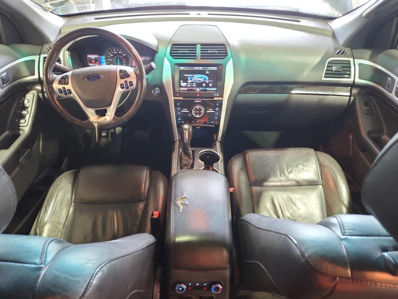 2015 Ford Explorer Limited Black vin: 1FM5K7F86FGA28127 Damage: Console Cover, Torn, 2 To 3 Inches