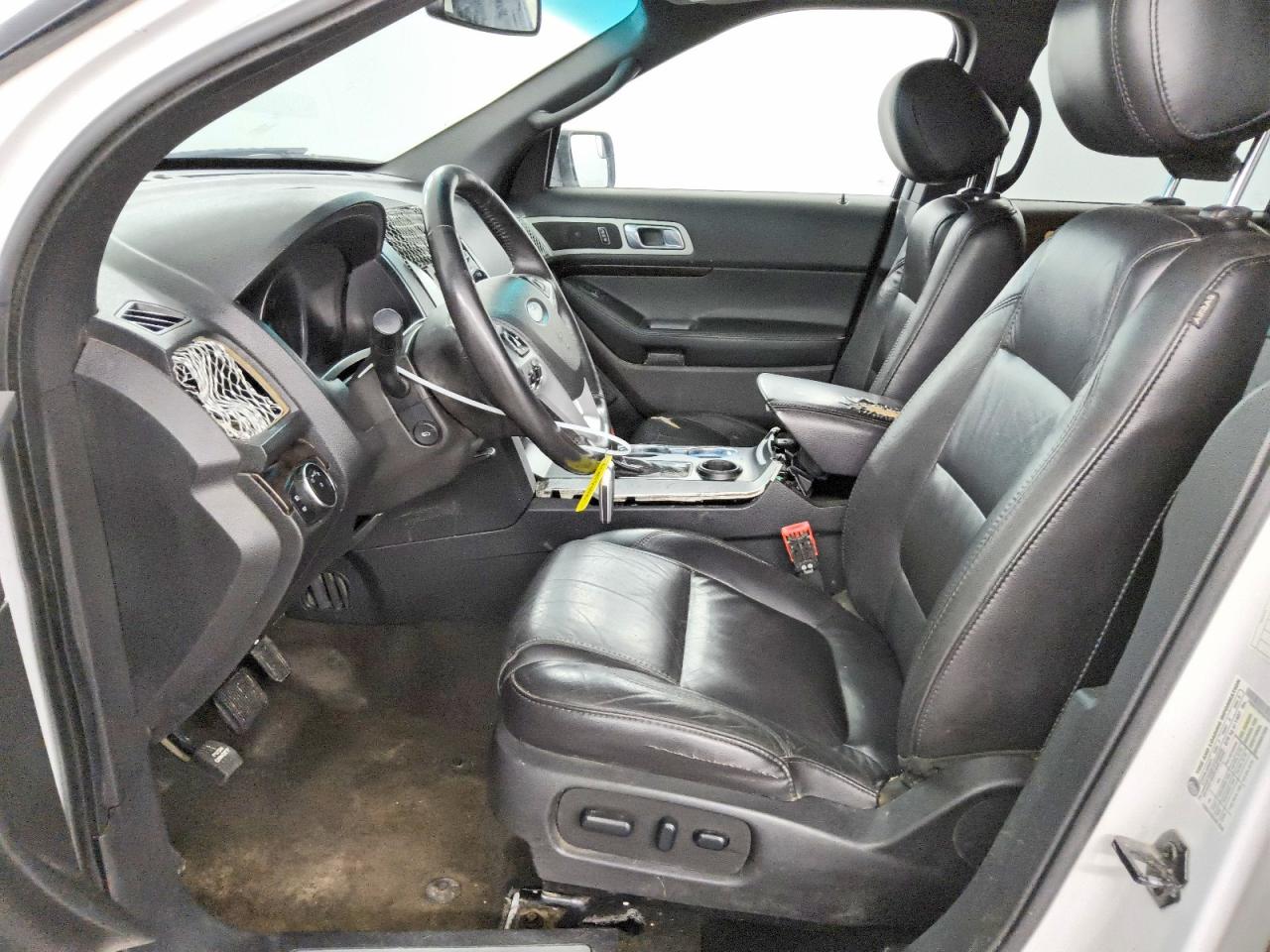 2015 Ford Explorer Limited White vin: 1FM5K7F86FGA70877