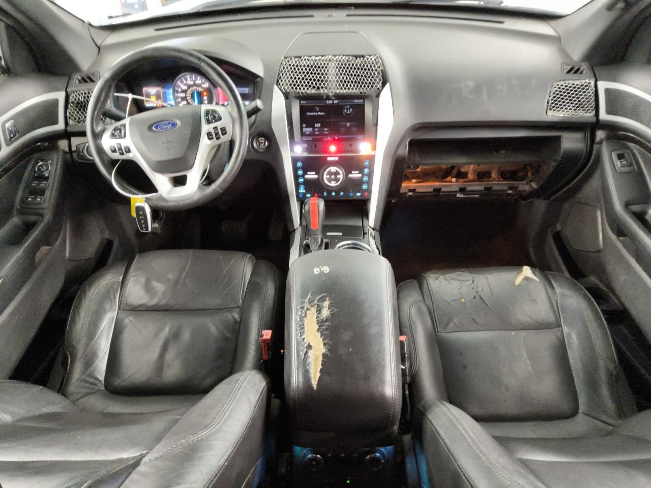 2015 Ford Explorer Limited White vin: 1FM5K7F86FGA70877 Damage: Glove Box, Missing, Replacement Required