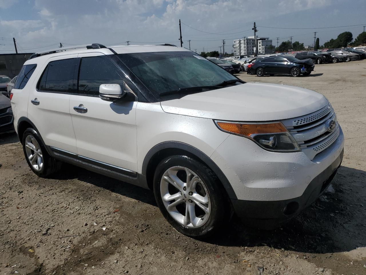 2015 Ford Explorer White vin: 1FM5K7F86FGB12092
