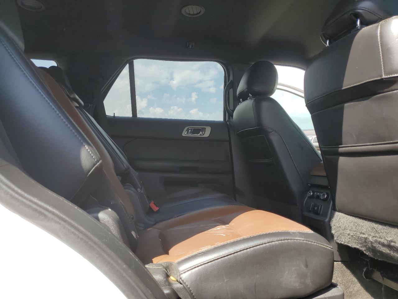 2015 Ford Explorer White vin: 1FM5K7F86FGB12092