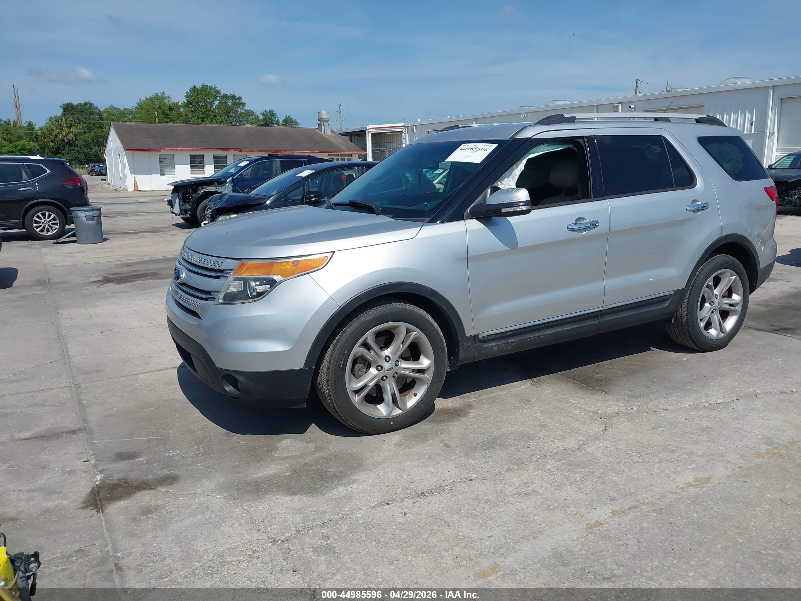 2015 Ford Explorer Limited Silver vin: 1FM5K7F86FGB81848