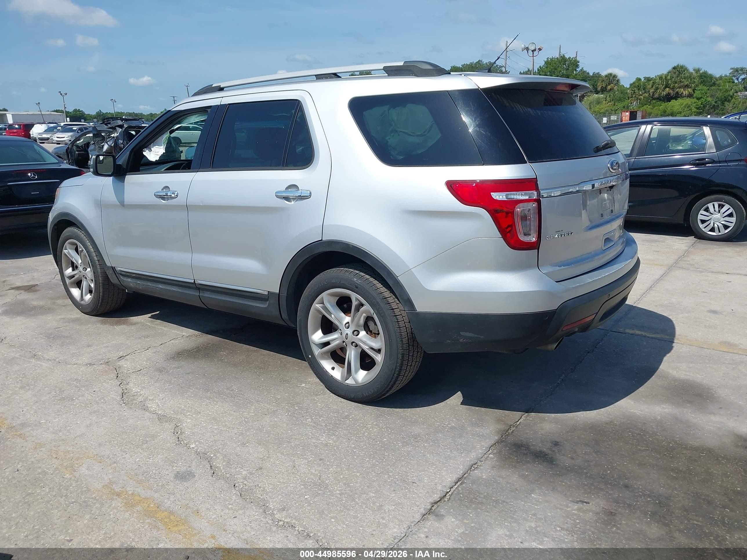 2015 Ford Explorer Limited Silver vin: 1FM5K7F86FGB81848
