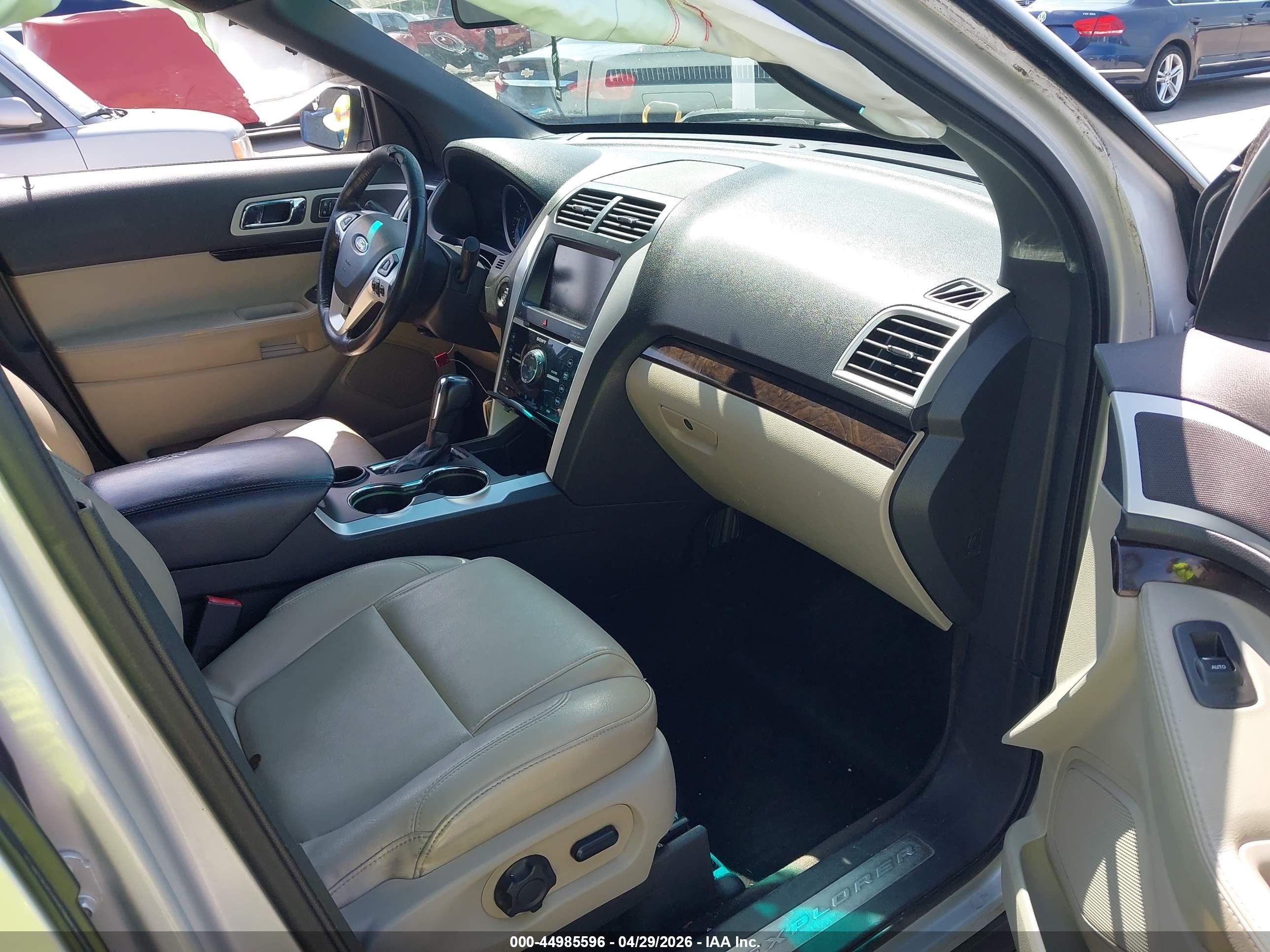2015 Ford Explorer Limited Silver vin: 1FM5K7F86FGB81848