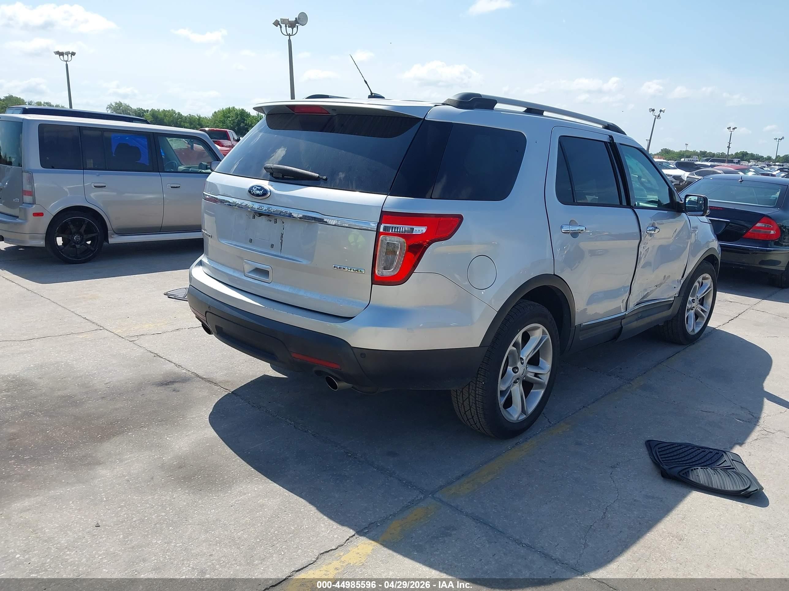 2015 Ford Explorer Limited Silver vin: 1FM5K7F86FGB81848