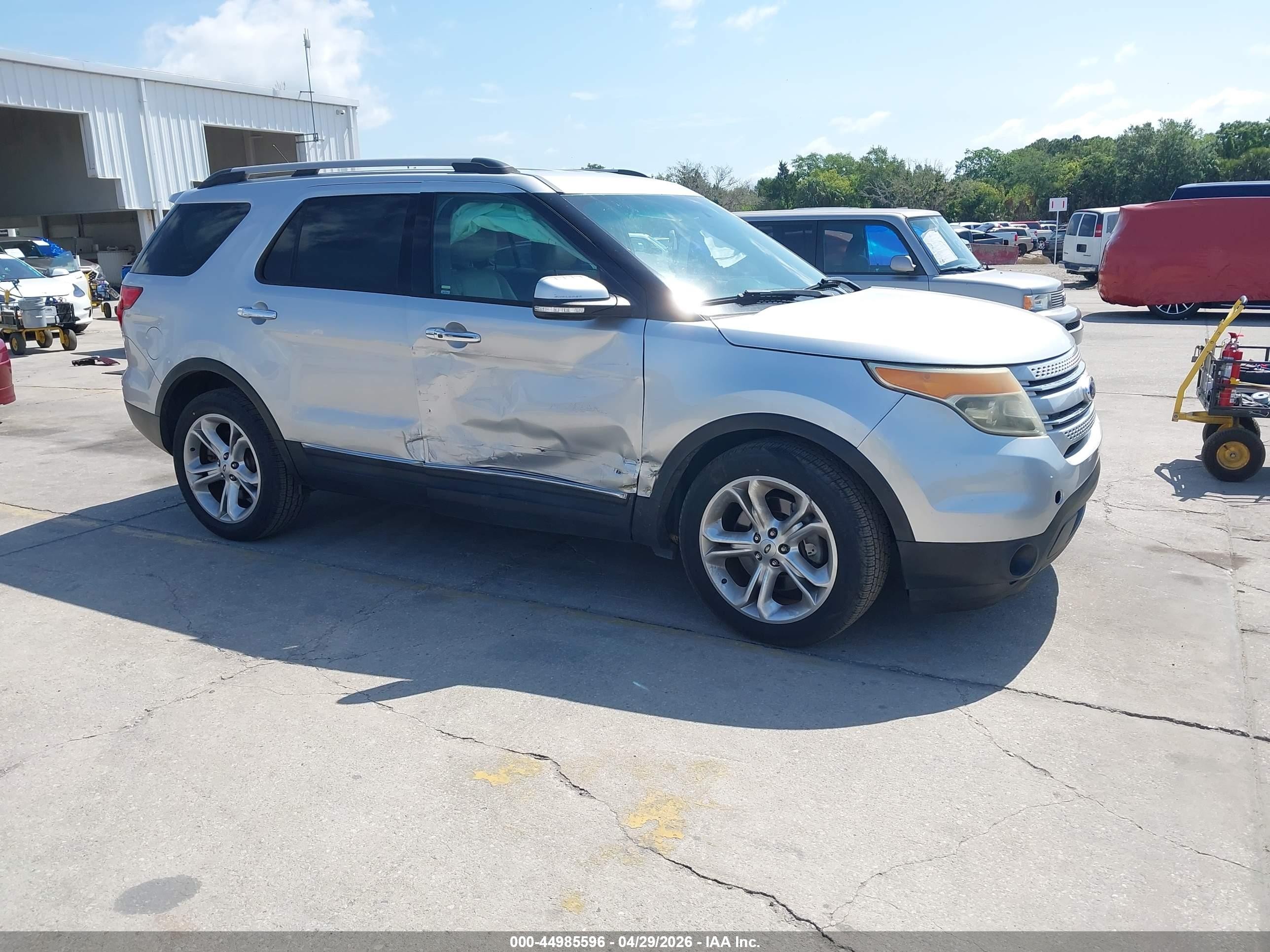 2015 Ford Explorer Limited Silver vin: 1FM5K7F86FGB81848