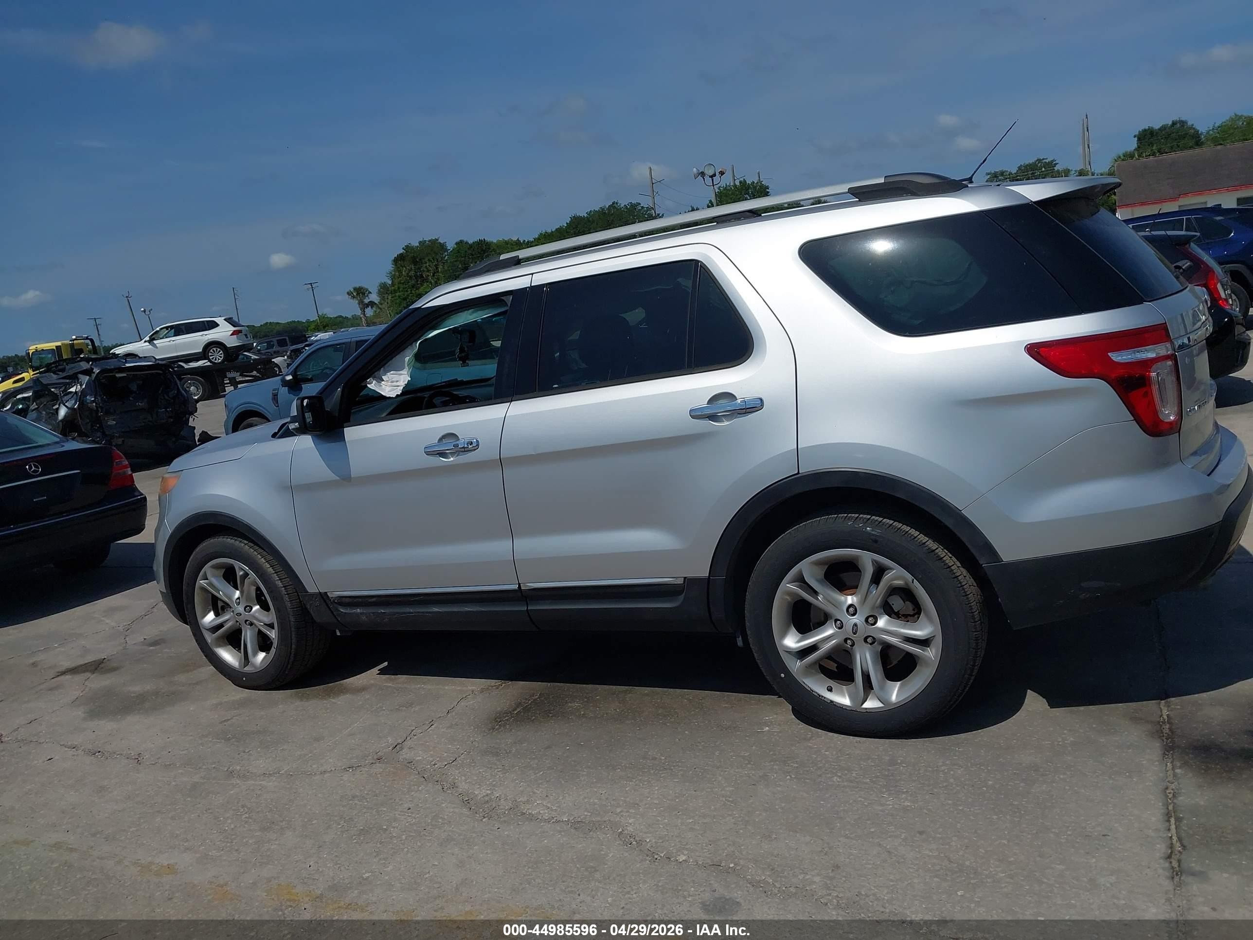 2015 Ford Explorer Limited Silver vin: 1FM5K7F86FGB81848