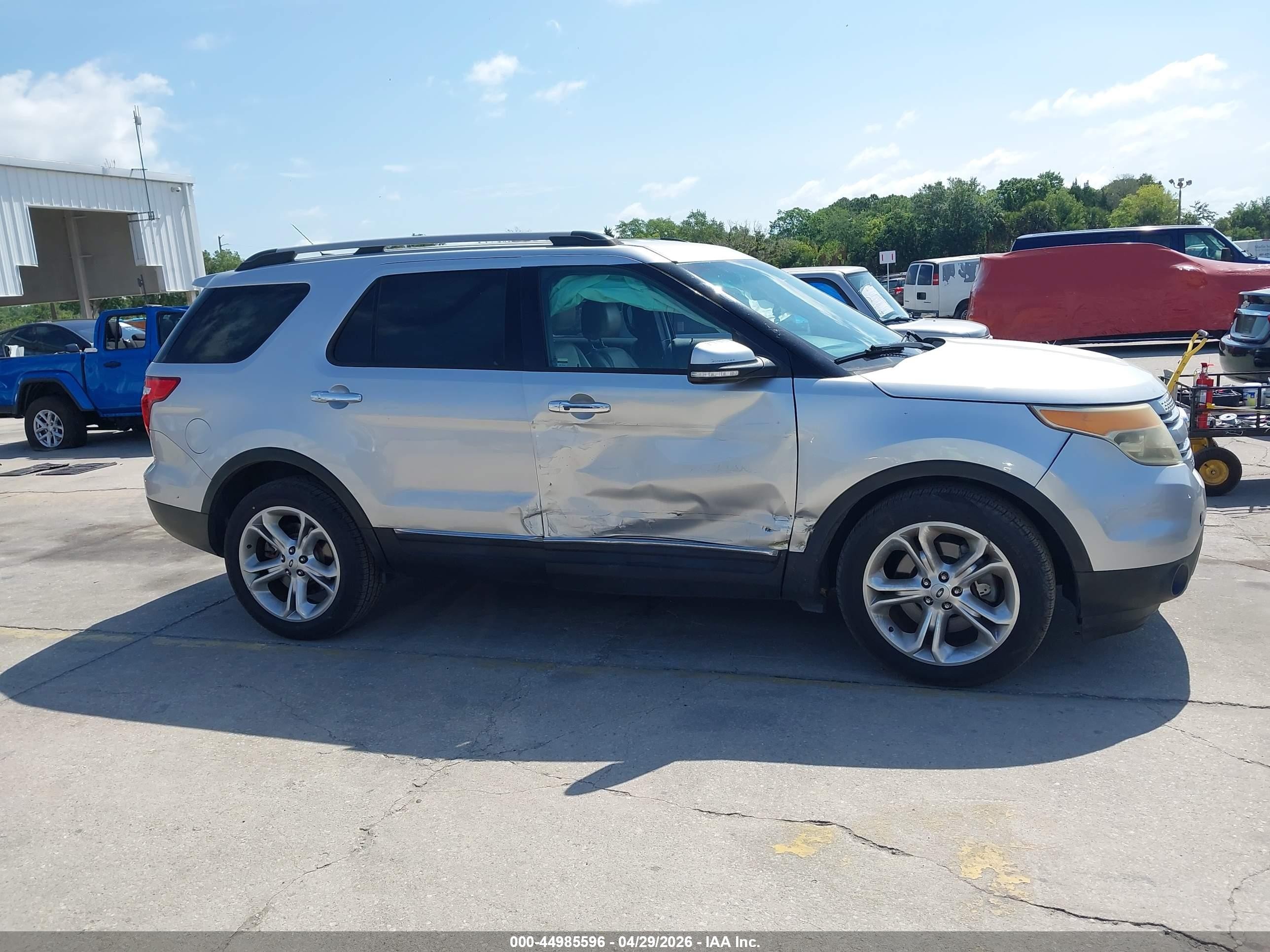 2015 Ford Explorer Limited Silver vin: 1FM5K7F86FGB81848