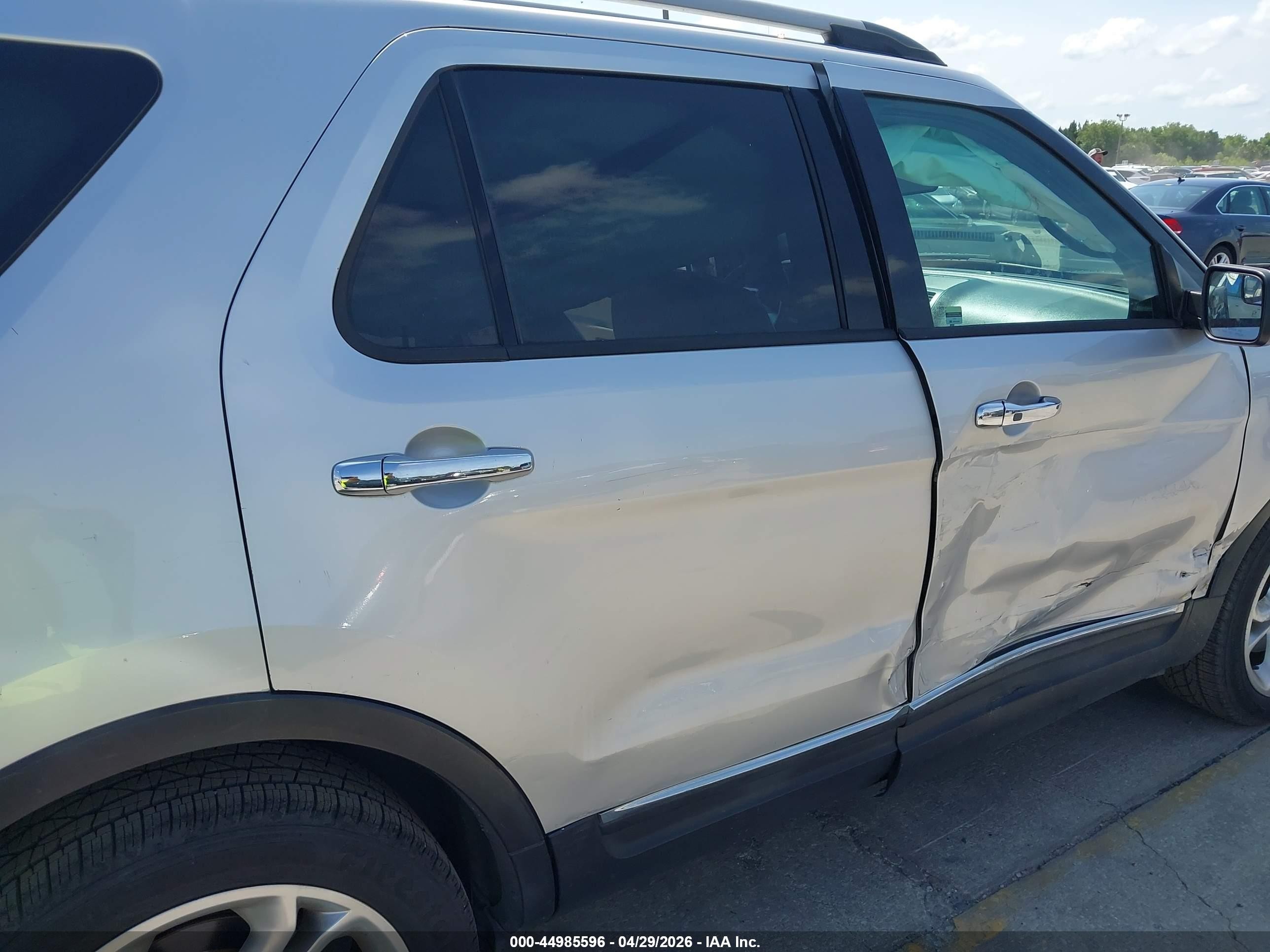 2015 Ford Explorer Limited Silver vin: 1FM5K7F86FGB81848