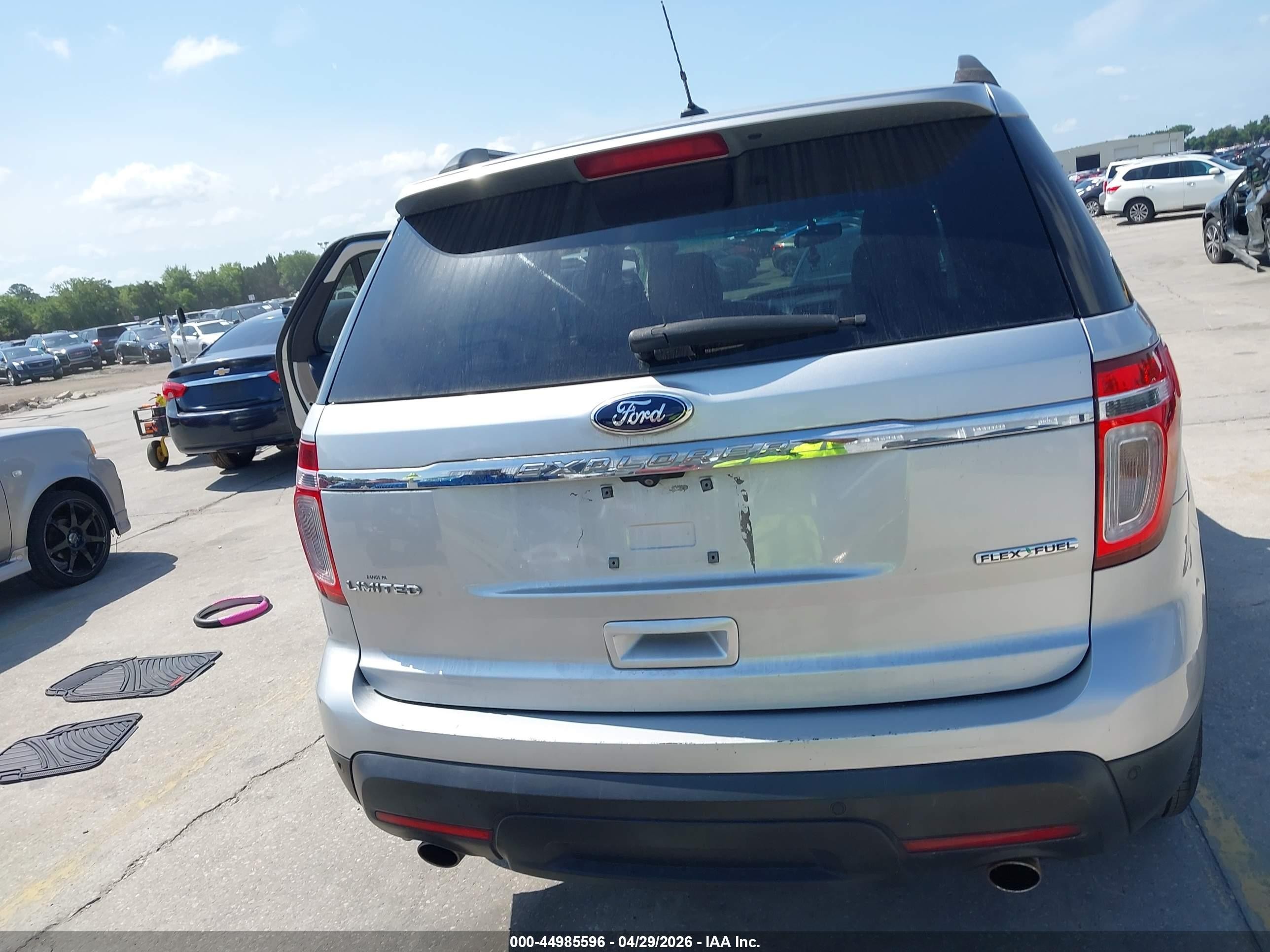 2015 Ford Explorer Limited Silver vin: 1FM5K7F86FGB81848